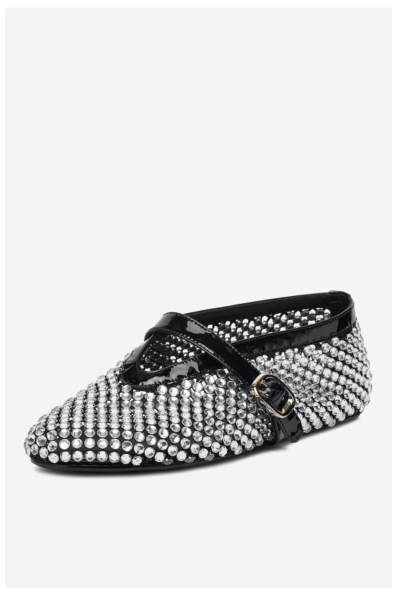 Baleriny EVA MINGE EO-ROSA-0516-205 Czarny