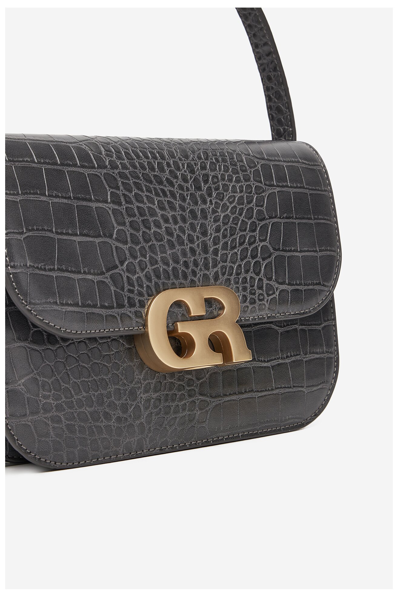 Geantă de mână Gino Rossi CEO-LINA-KQ44-CROCCO GRI