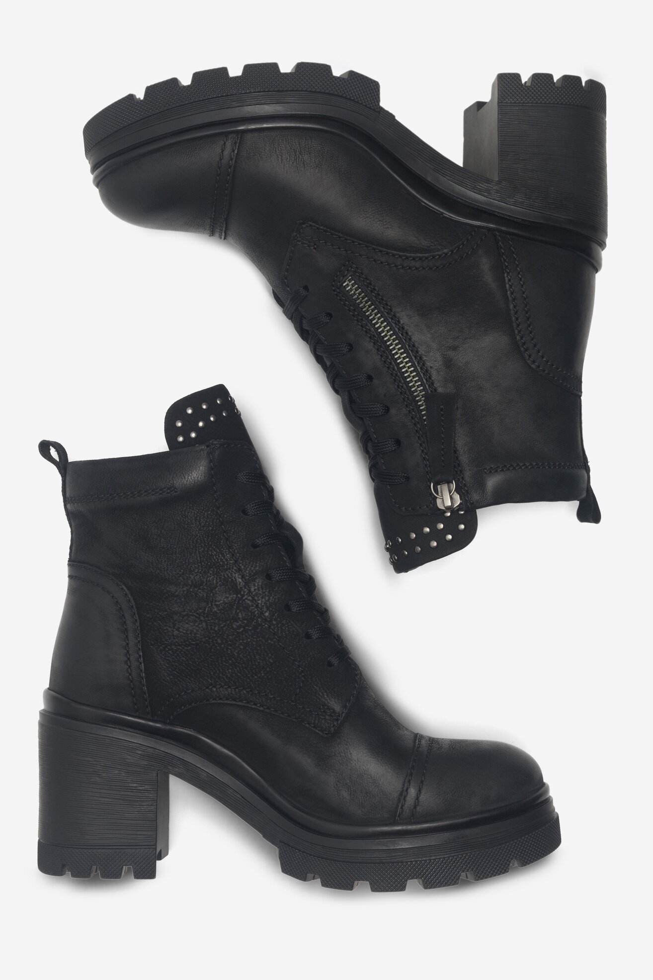 Šněrovací vyšší obuv Lasocki CEO-WI16-24474-02 ČERNÁ