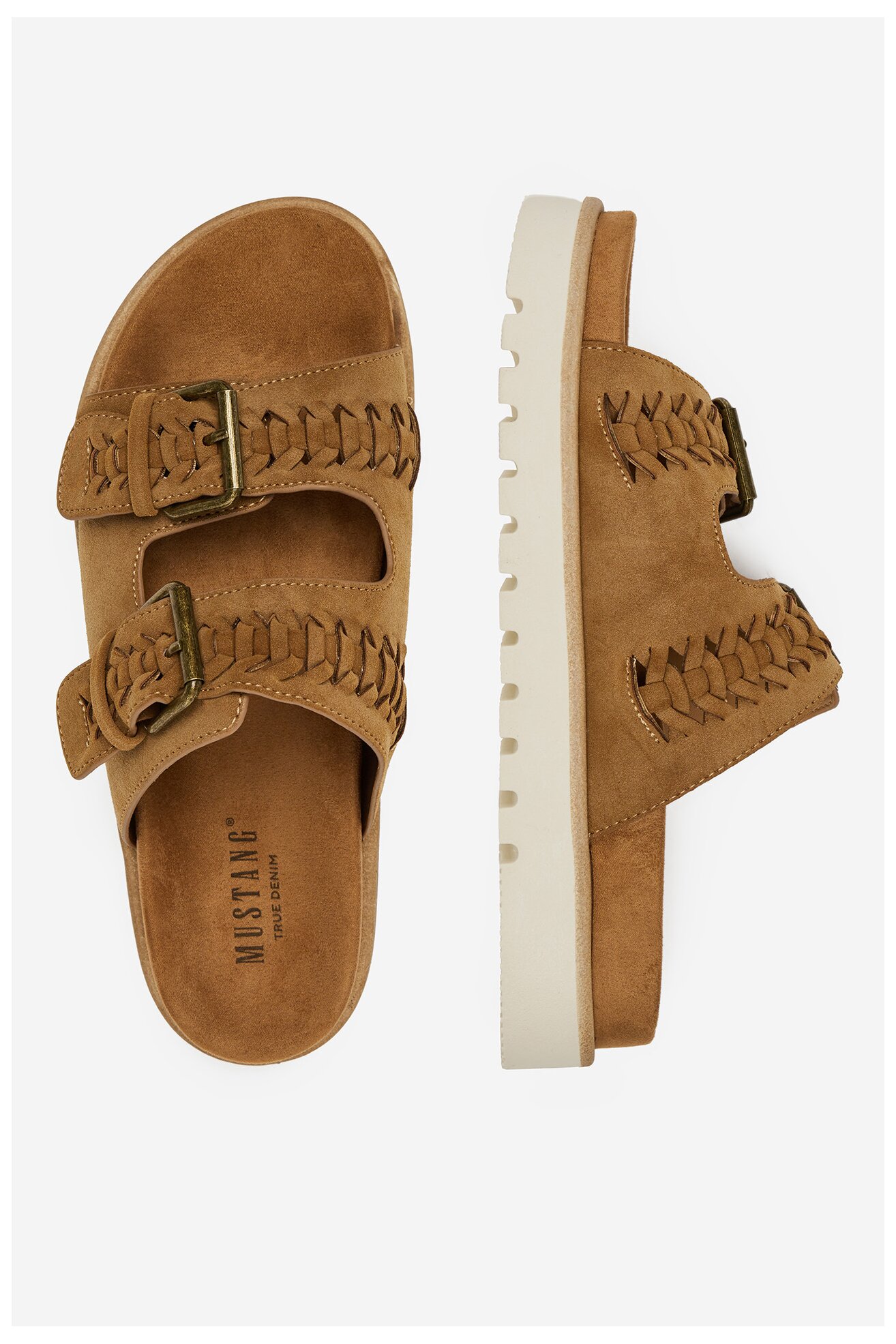 Klapki Mustang 1461-711 Brązowy jasny