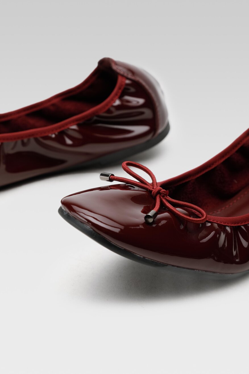 
                Jenny Fairy - Baleriny z aplikacją bordowe - 5903698921389