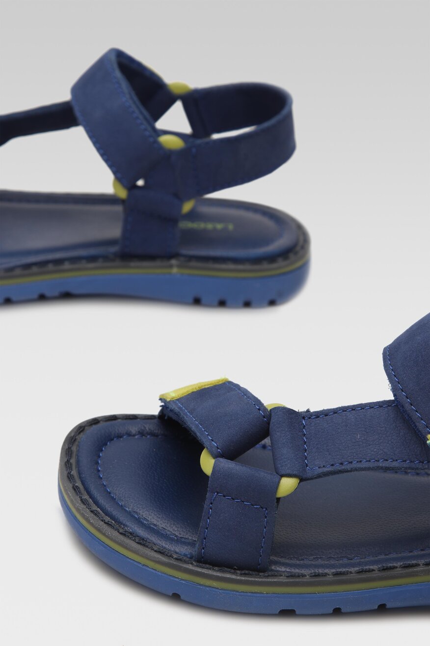 Lasocki Kids - Skórzane sandały chabrowe - 5904862733265