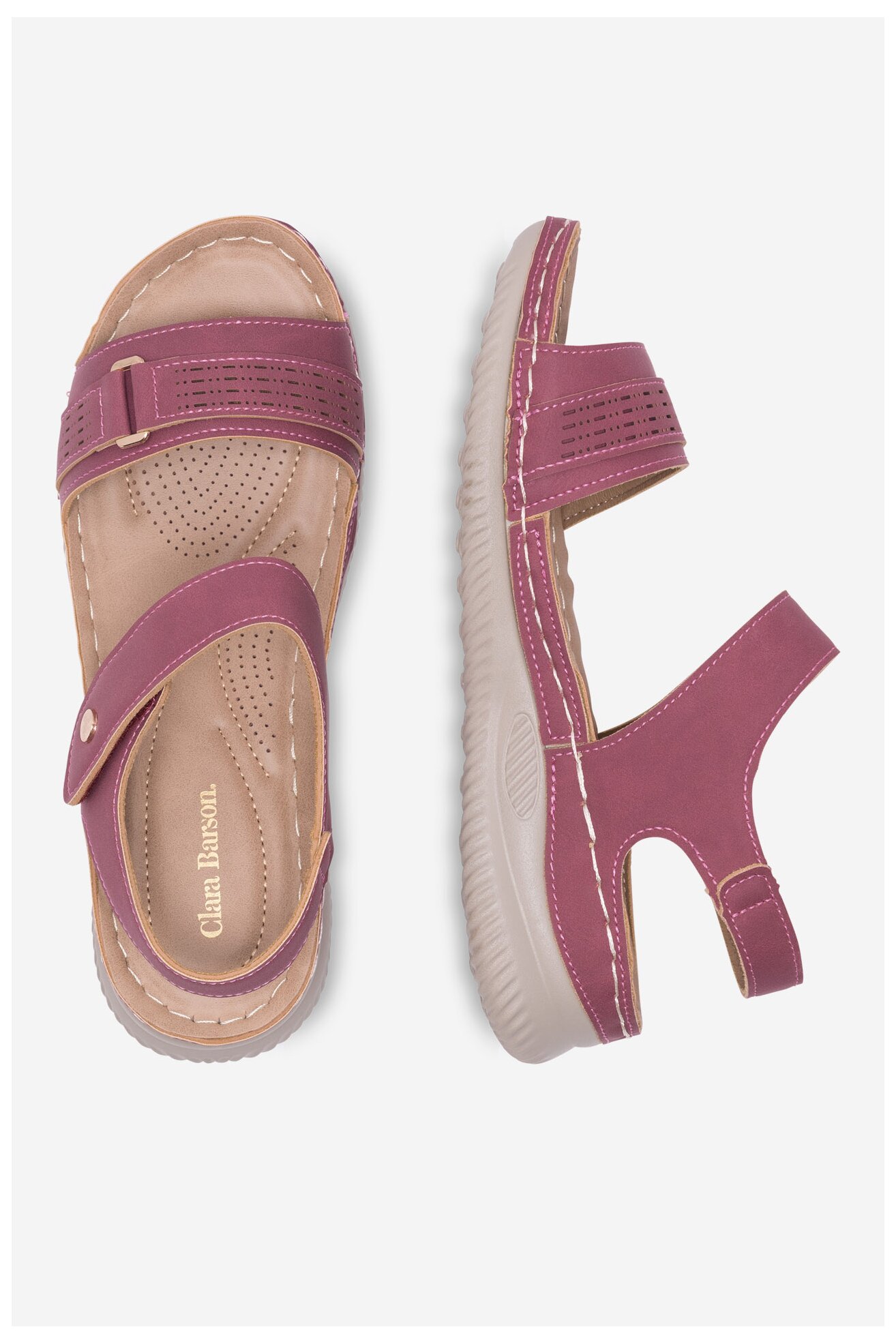 Sandały Clara Barson WYL05010-09 Fioletowy