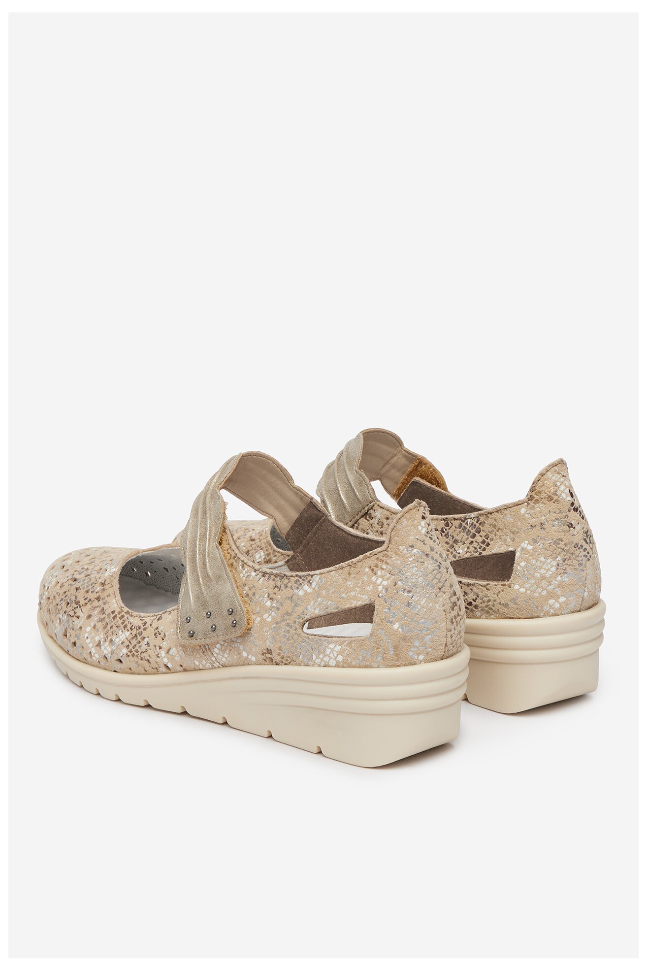 Półbuty Rieker CEO-L5359-90 Beżowy