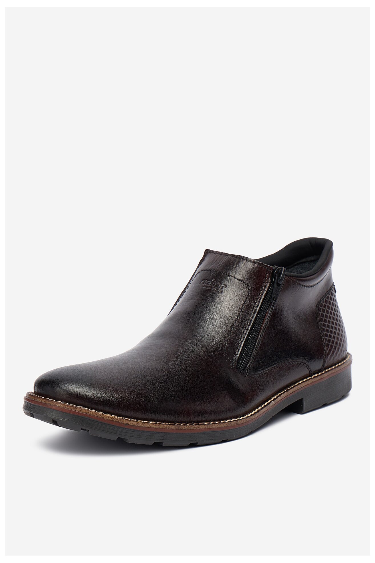 Bokacsizma Rieker 15398-25 SÖTÉTBARNA