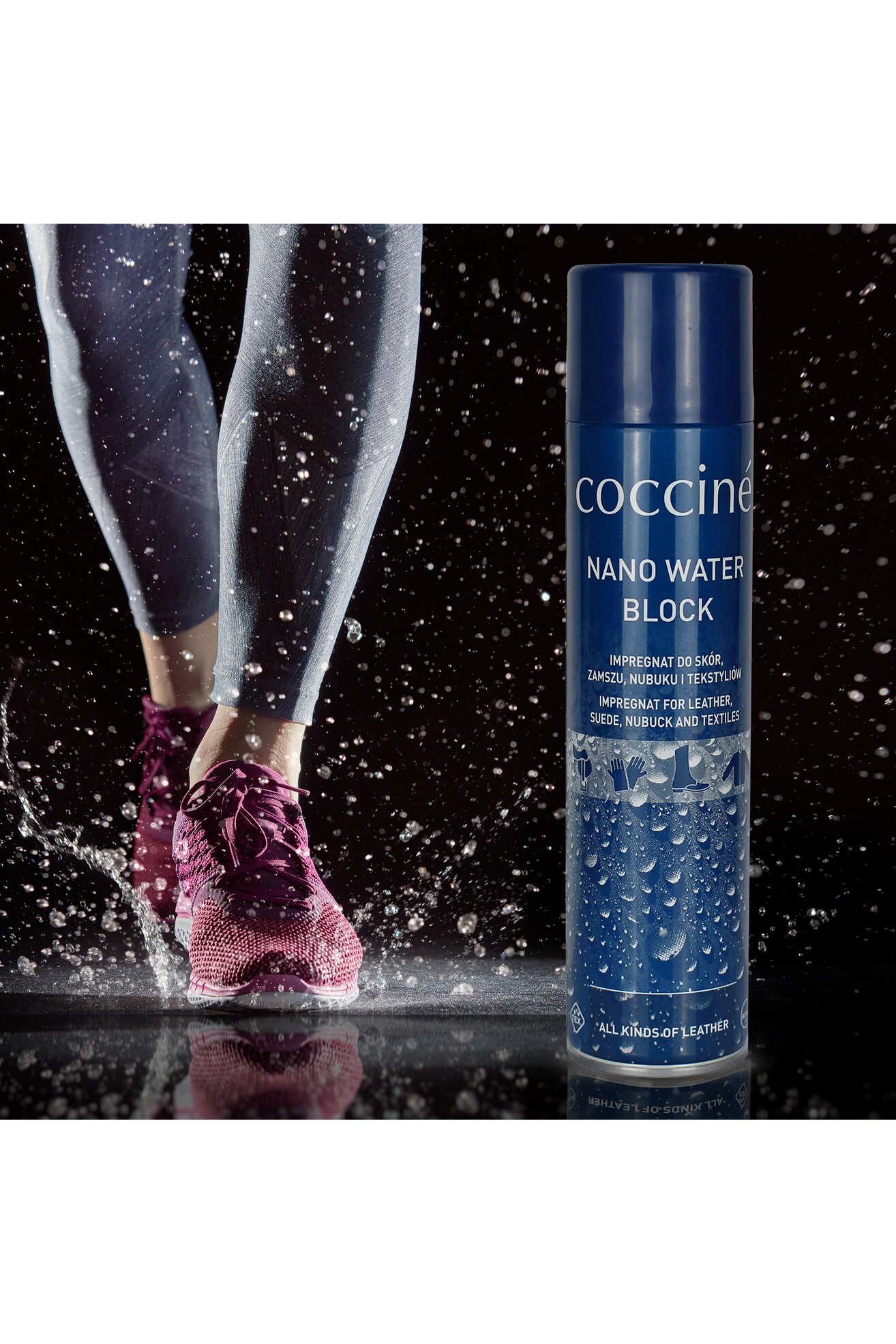 Kosmetyki do obuwia Coccine NANO WATER BLOCK impregnat 400 ml Bez Koloru -