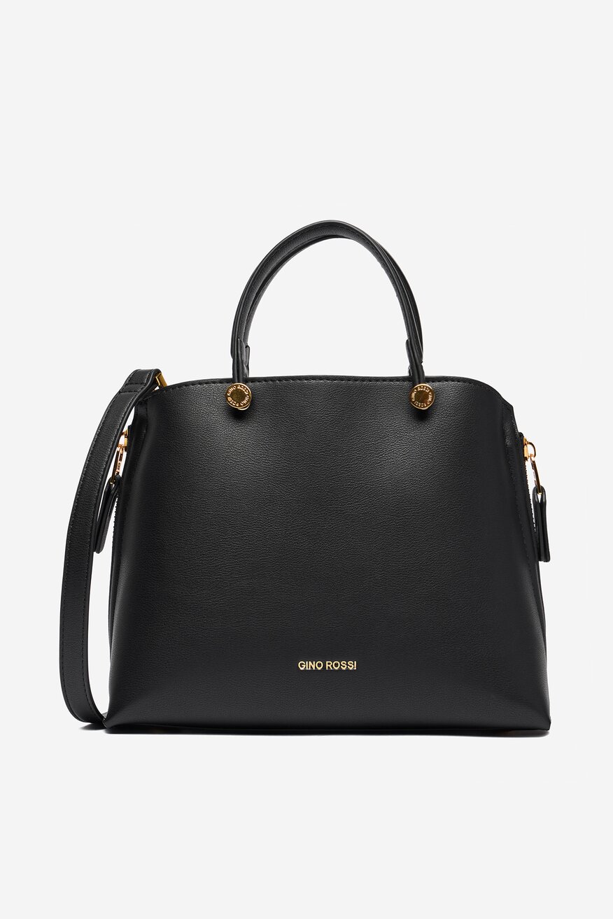 
                Дамска чанта Gino Rossi ЧЕРЕН - 5906751623459