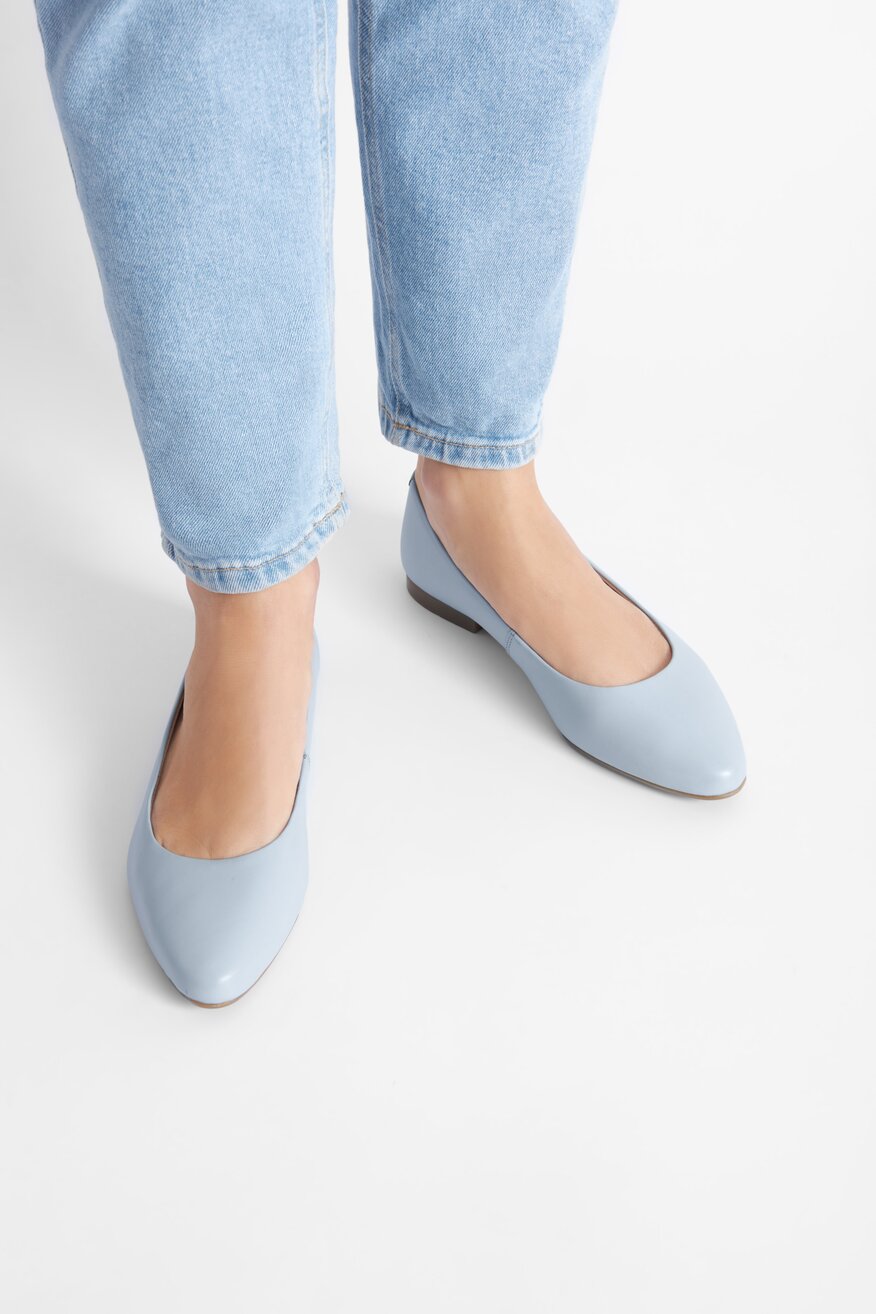 
                Lasocki - Baleriny skórzane - 5903698095592