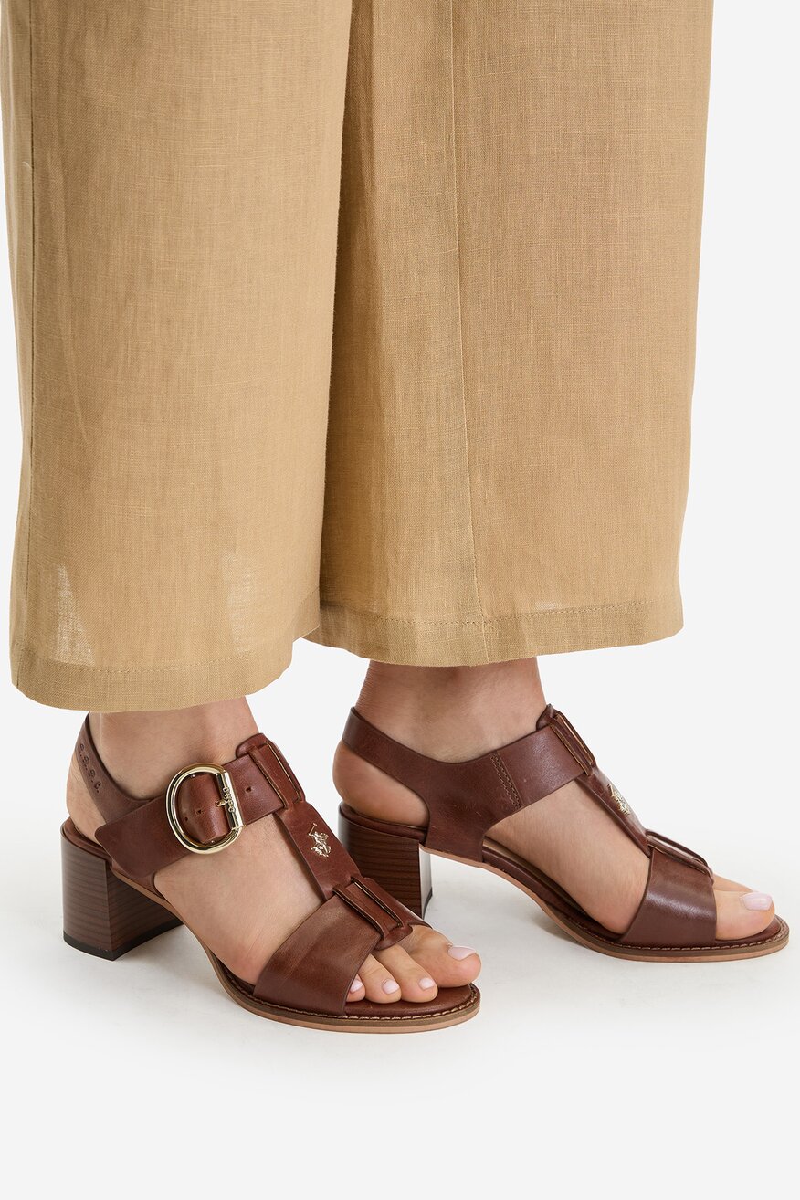 
                Beverly Hills Polo Club - Sandały skórzane - 5906751938034