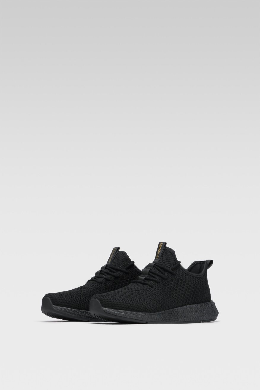 
                Sprandi - Obuwie sportowe czarne sznurowane - 5903698461663