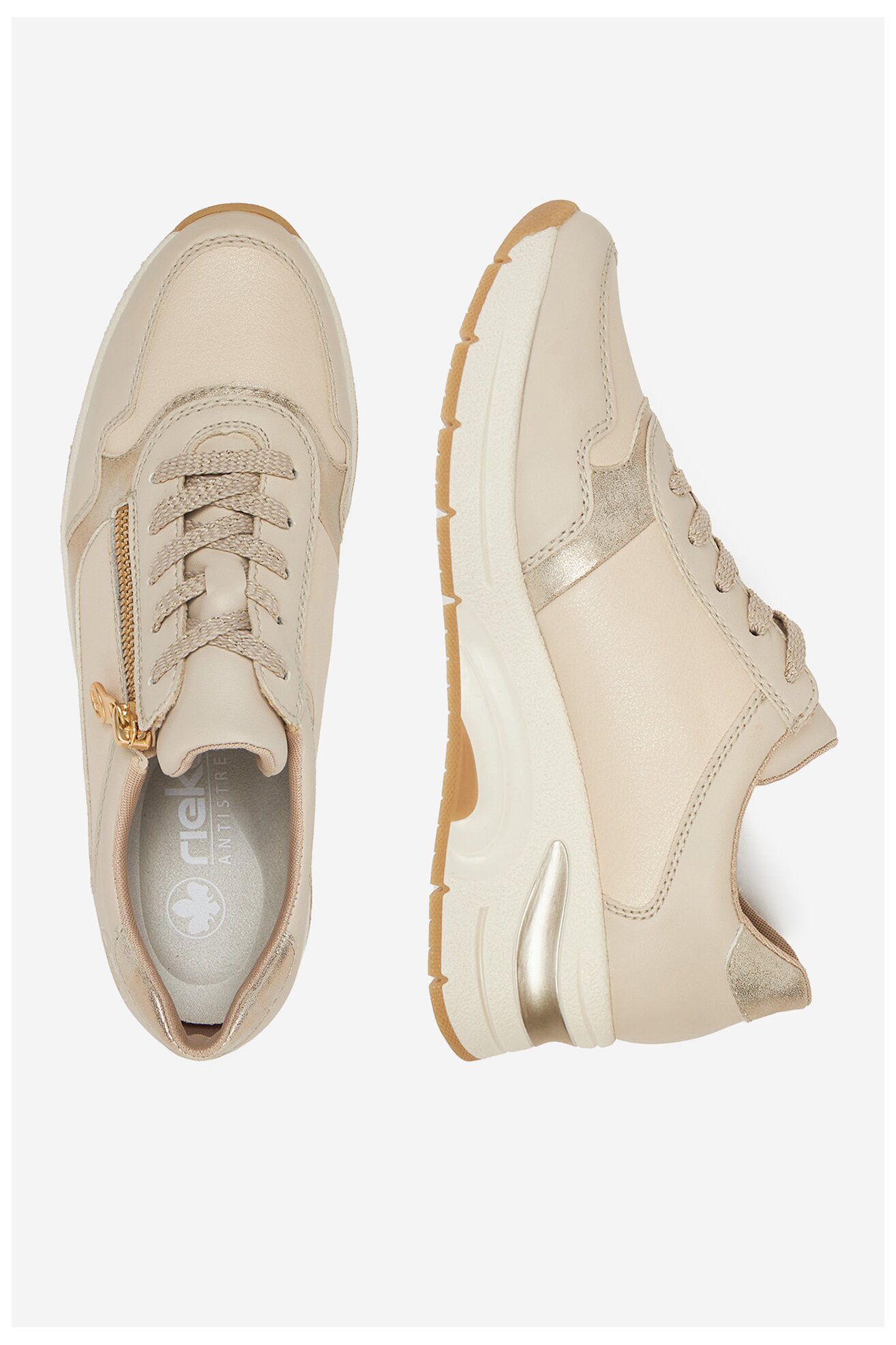 Sneakers Rieker N9301-60 Beżowy jasny