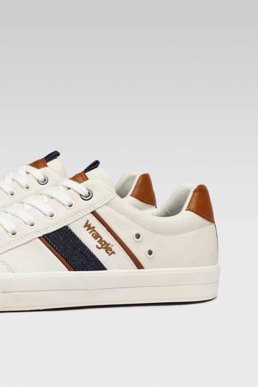 Wrangler - Półbuty pastelowe białe - 5903698390277