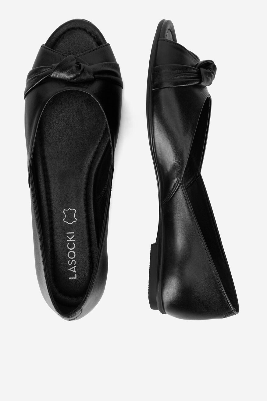 Lasocki - Baleriny skórzane - 5905588686514