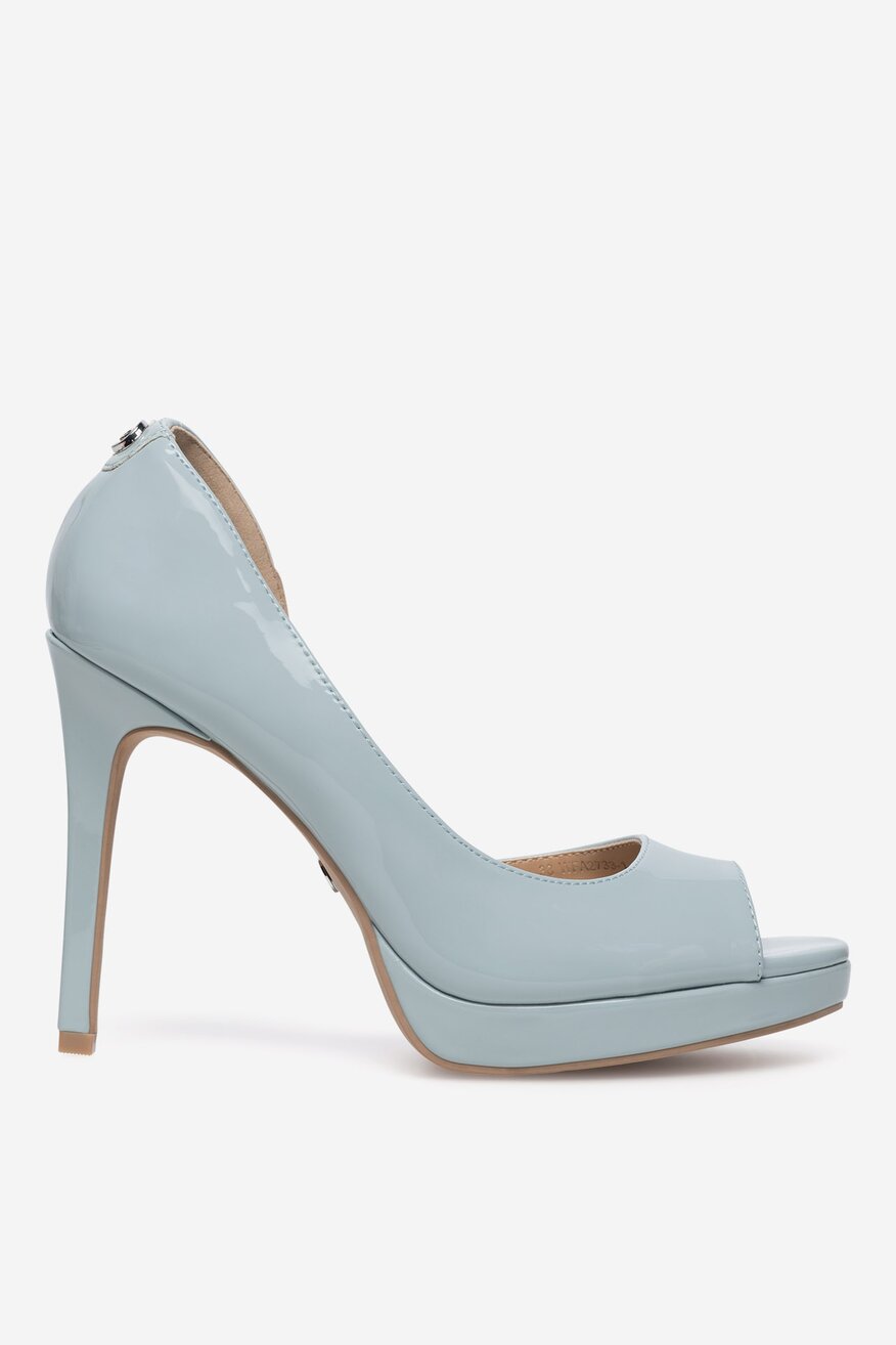 Pantofi cu toc NINE WEST ALBASTRU DESCHIS - 5905588605492