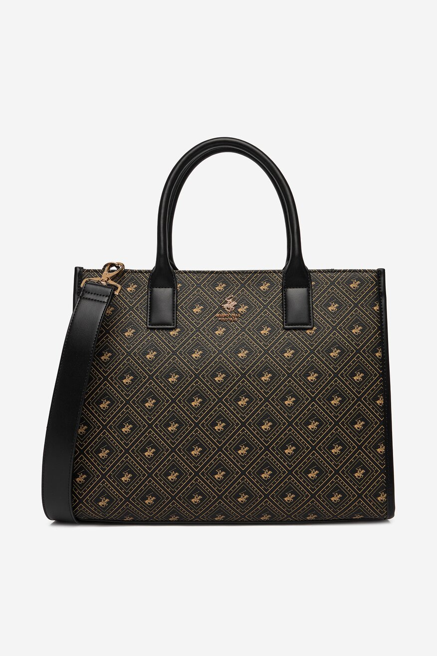 Дамска чанта Beverly Hills Polo Club ЧЕРЕН - 5906751618967