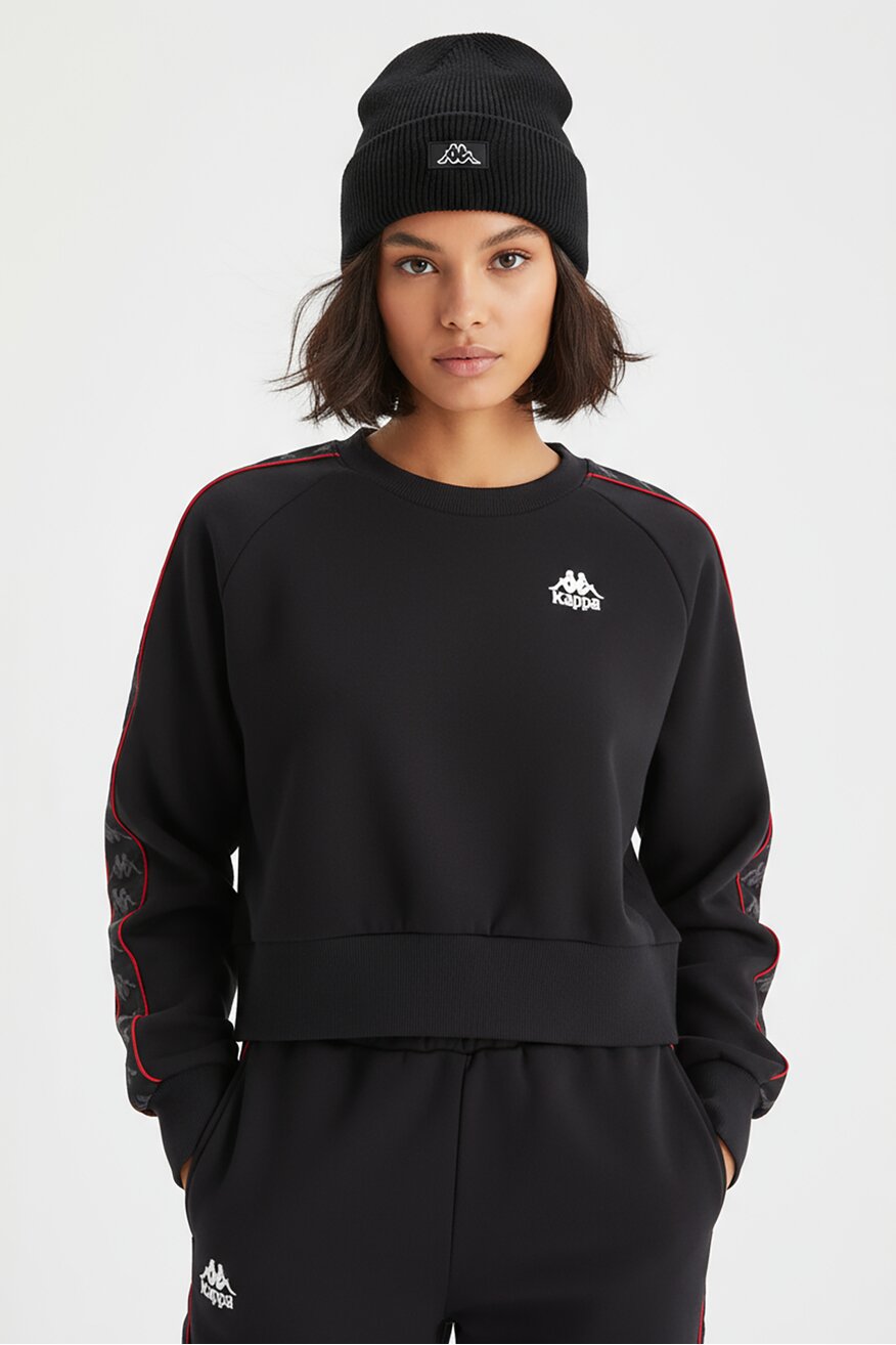 uniszex sapka Kappa FEKETE - 5906751329443