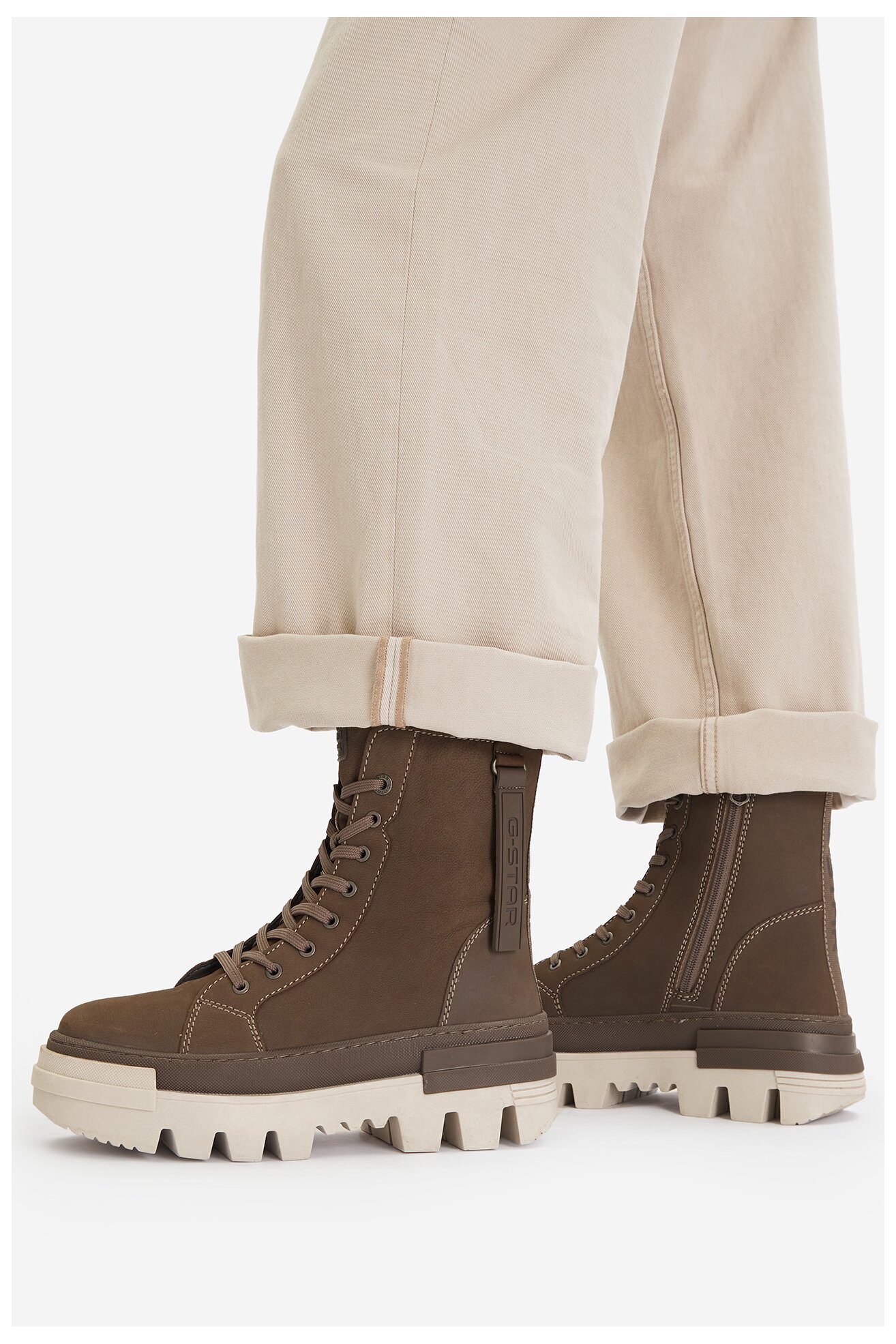 Черевики G-STAR RAW CEO-WI16-PATTRICK-01 ОЛИВКОВИЙ