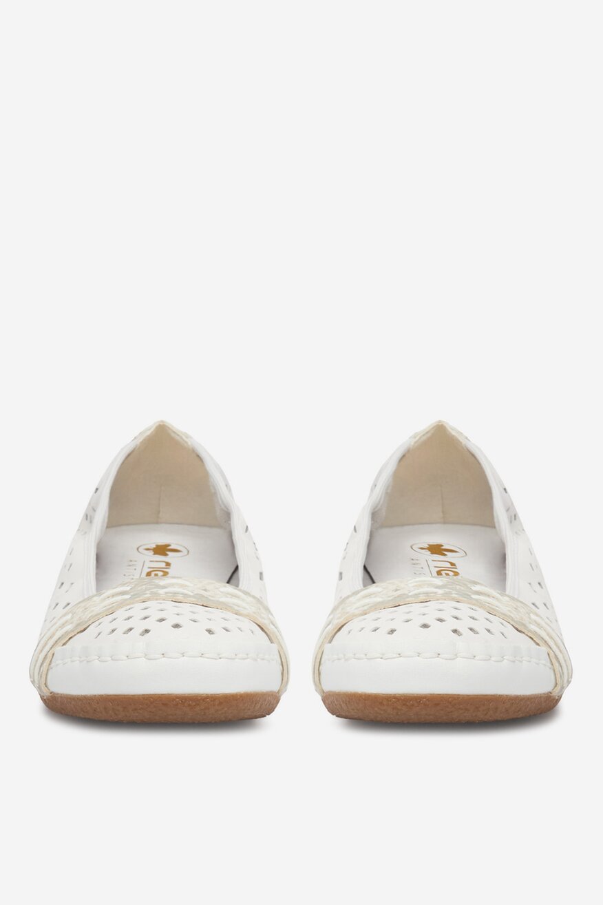 
                Rieker - Baleriny skórzane - 5906751832998