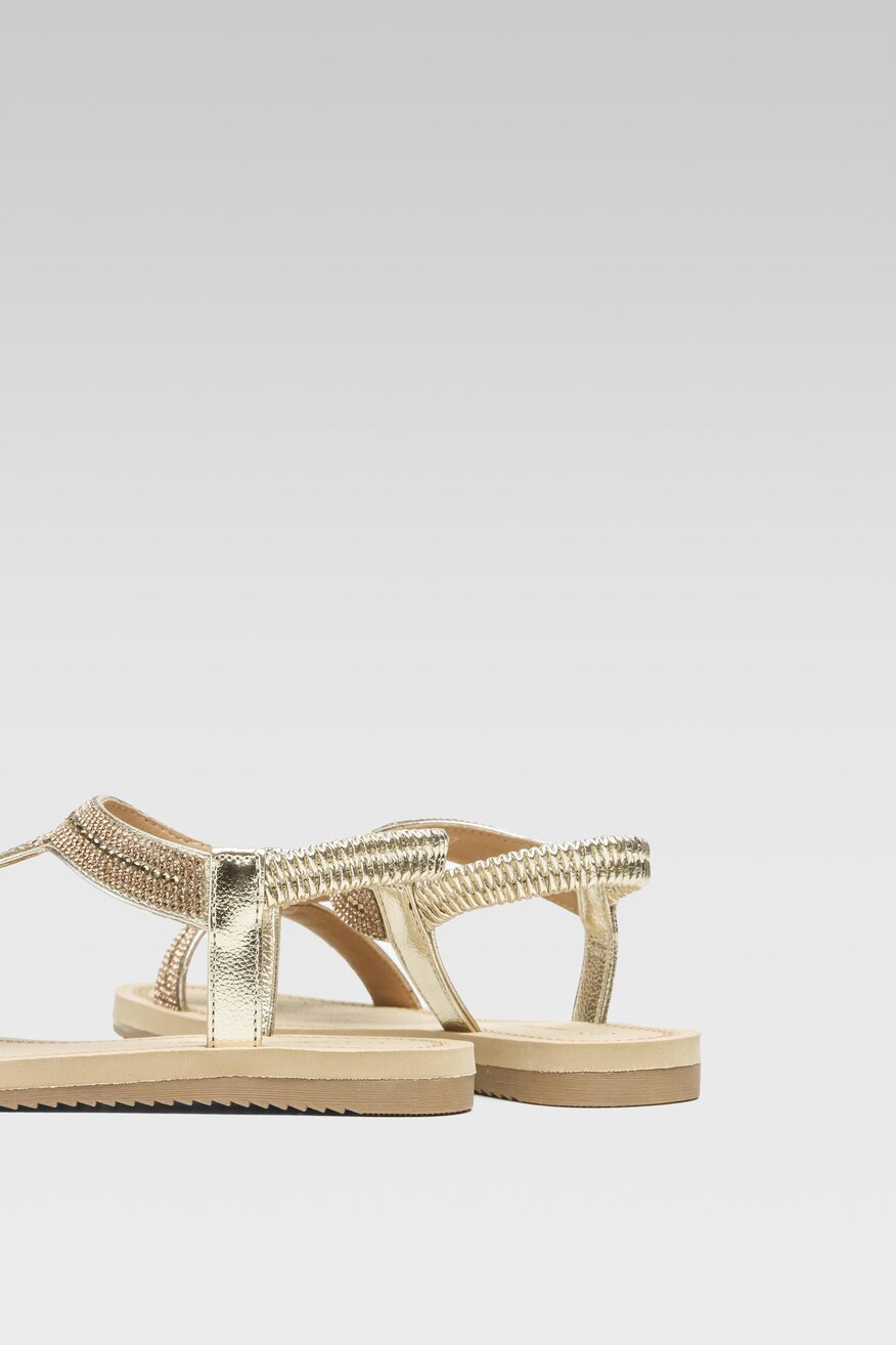 
                Clara Barson - Sandały złote - 5904862835273