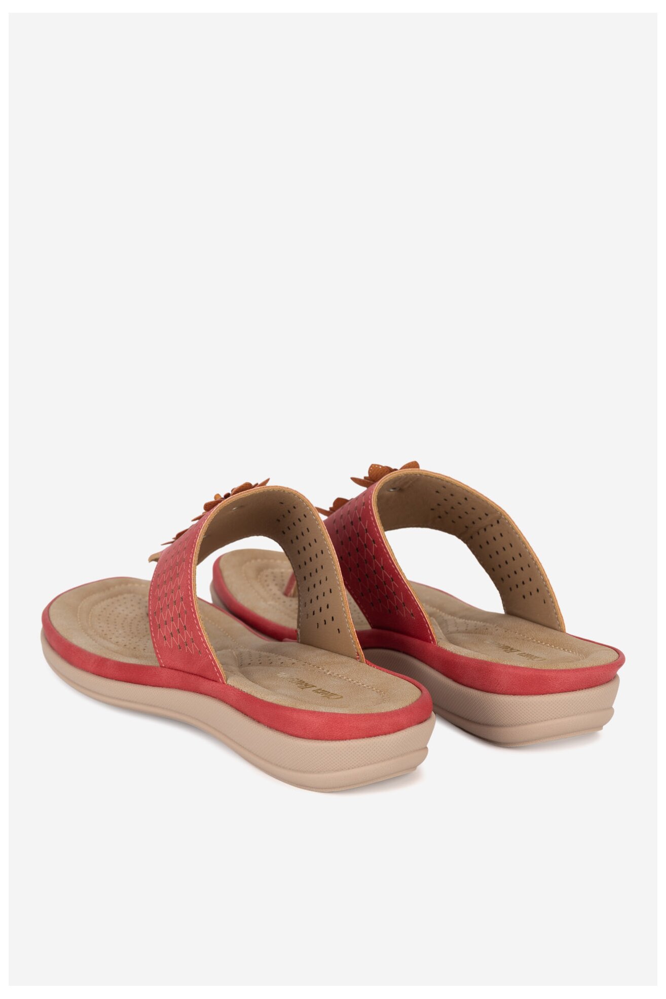 Klapki Clara Barson WYL0510-26 Czerwony