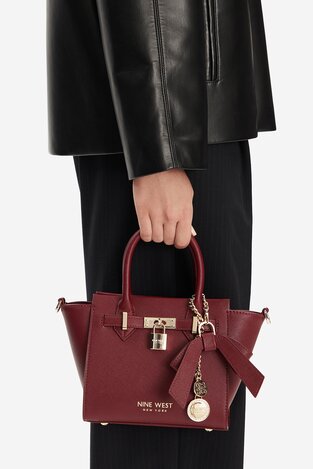 Torba NINE WEST CEO-CHELSEA-CHARM-I-LX10187 BORDO