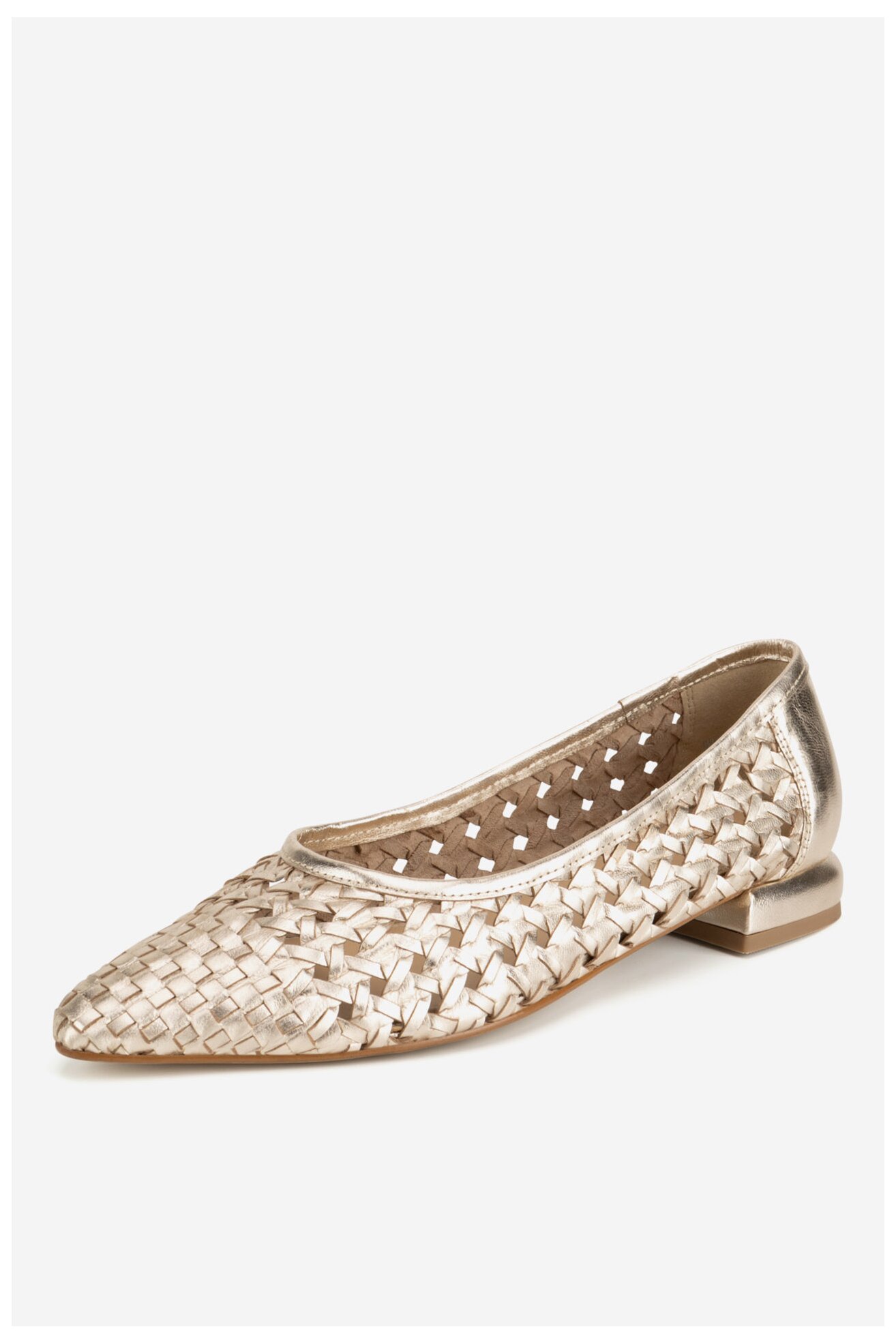 Baleriny Sergio Bardi WI40-F1101-01SB Złoty