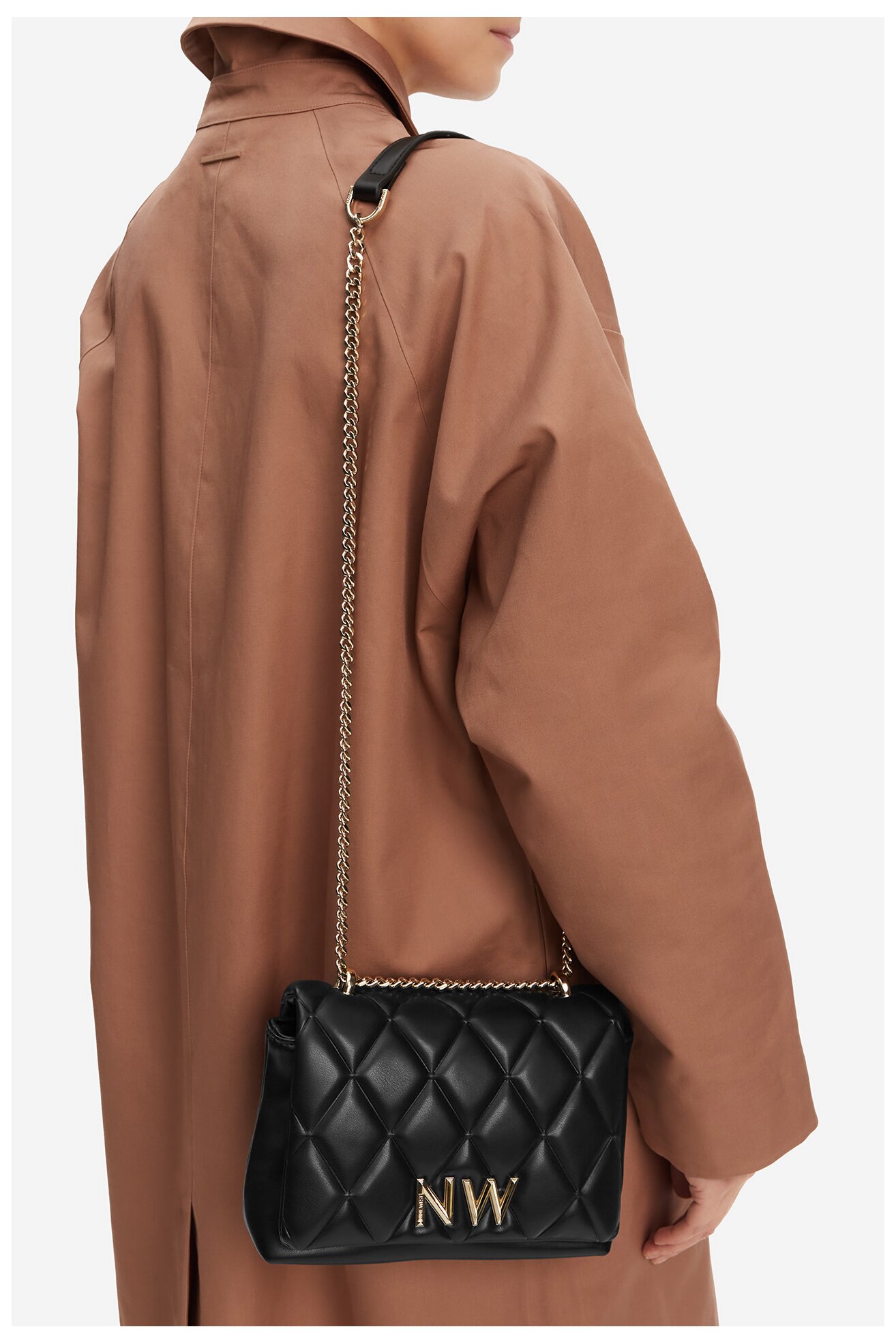 Kézitáska NINE WEST CEO-CHARLOTTE-I-S22558 FEKETE