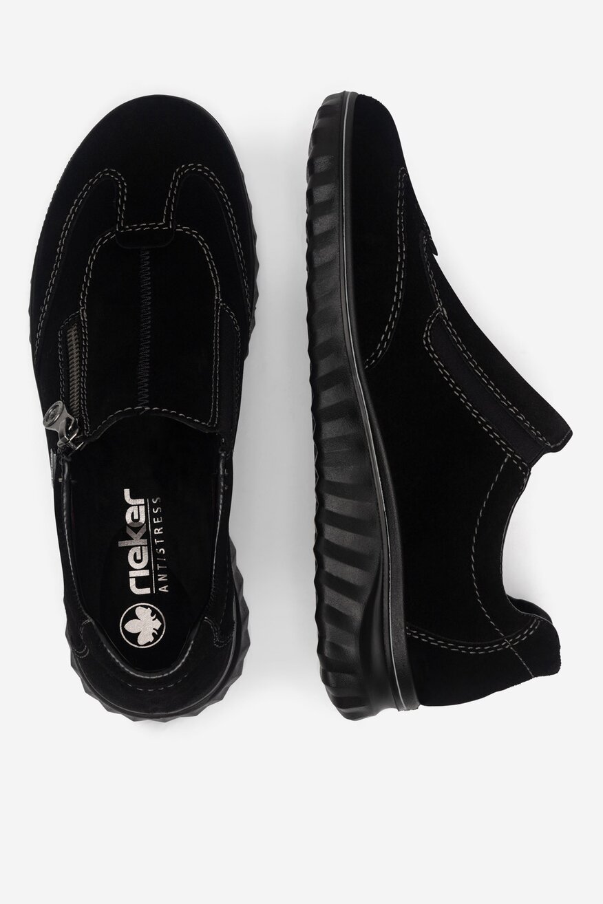 
                Rieker - Półbuty zamszowe - 2230062974171