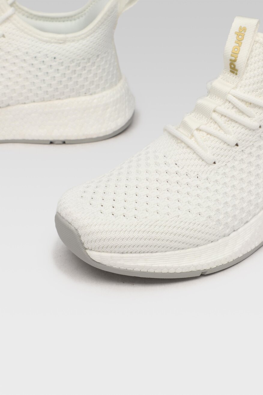 
                Sprandi - Obuwie sportowe pastelowe białe - 5903698449647