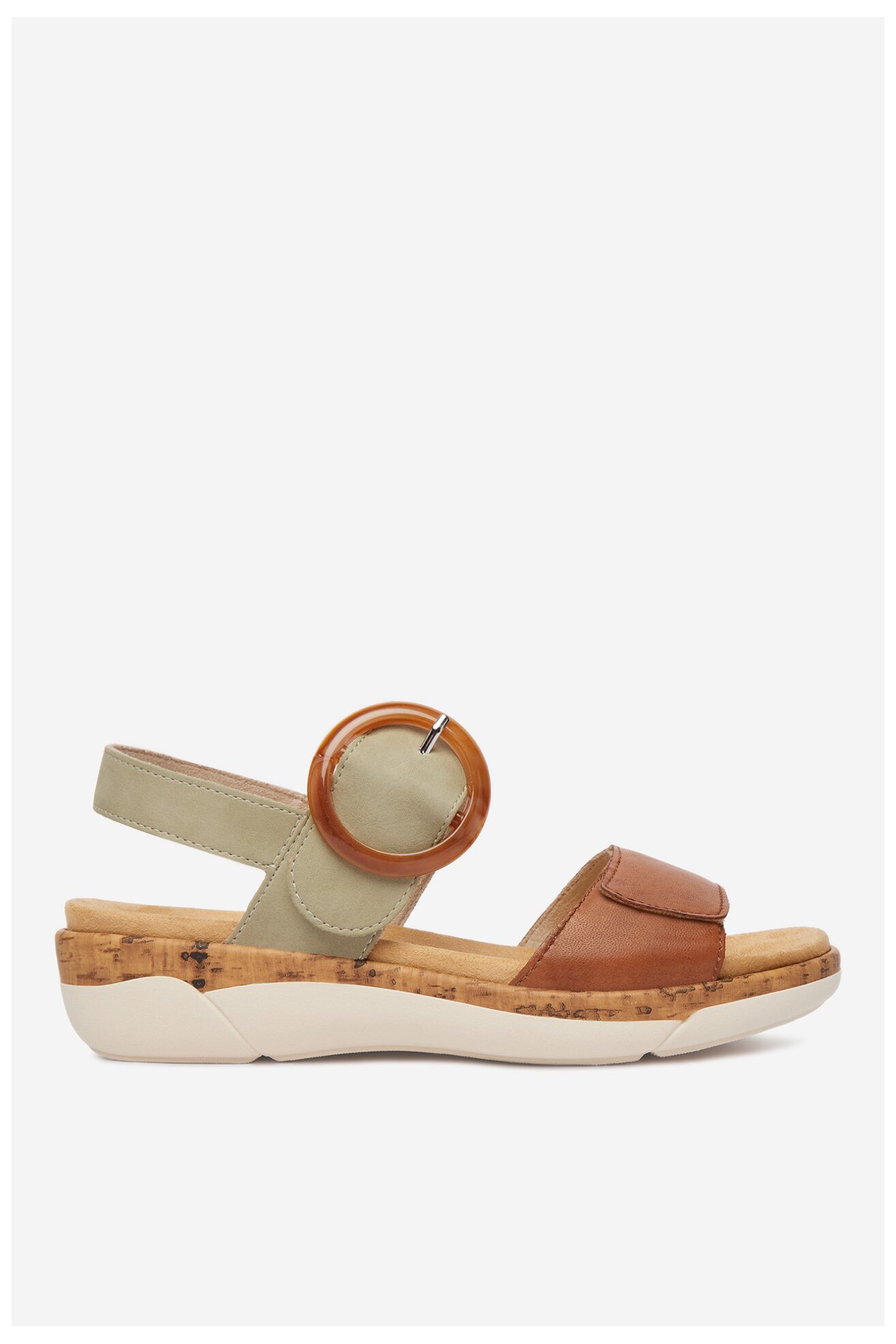 Sandały Remonte CEO-R6853-24 Oliwkowy jasny