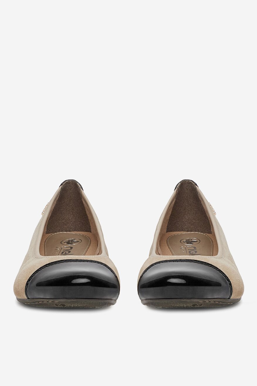 
                Rieker - Baleriny zamszowe - 2230074044374