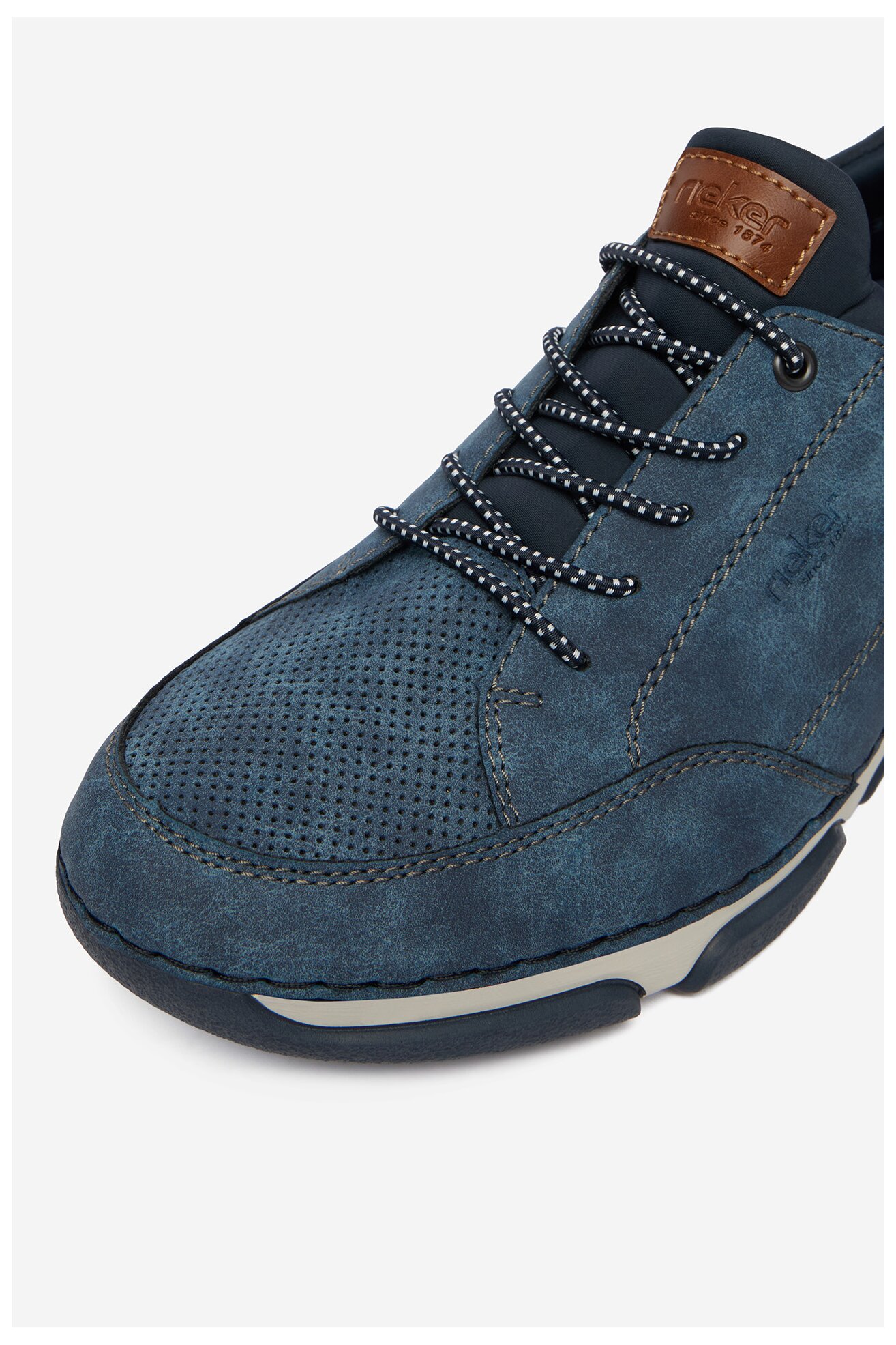 Półbuty Rieker CEO-15950-14 Jeansowy