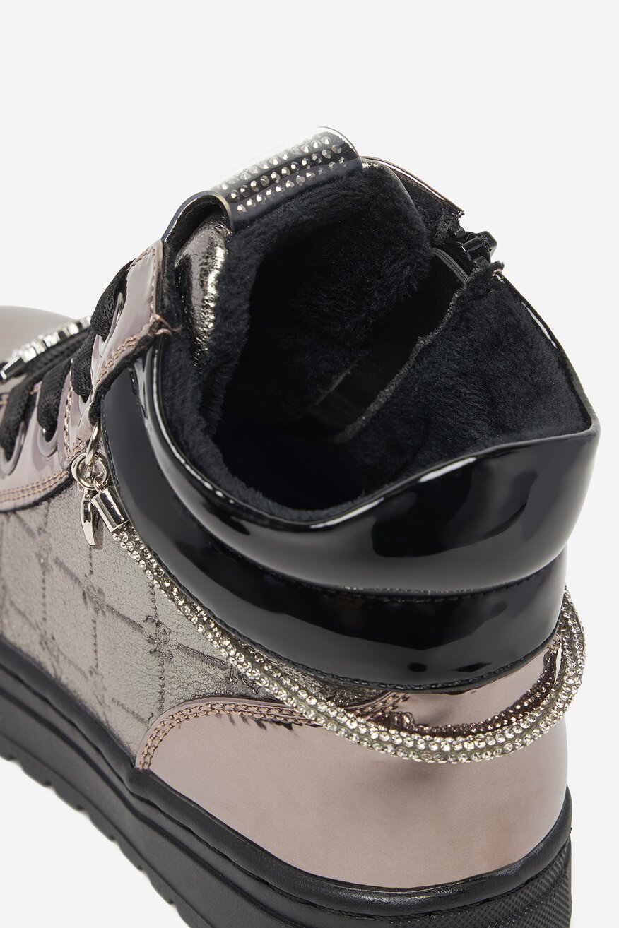 Šněrovací vyšší obuv Juicy Couture STŘÍBRNÁ - 5906751339725