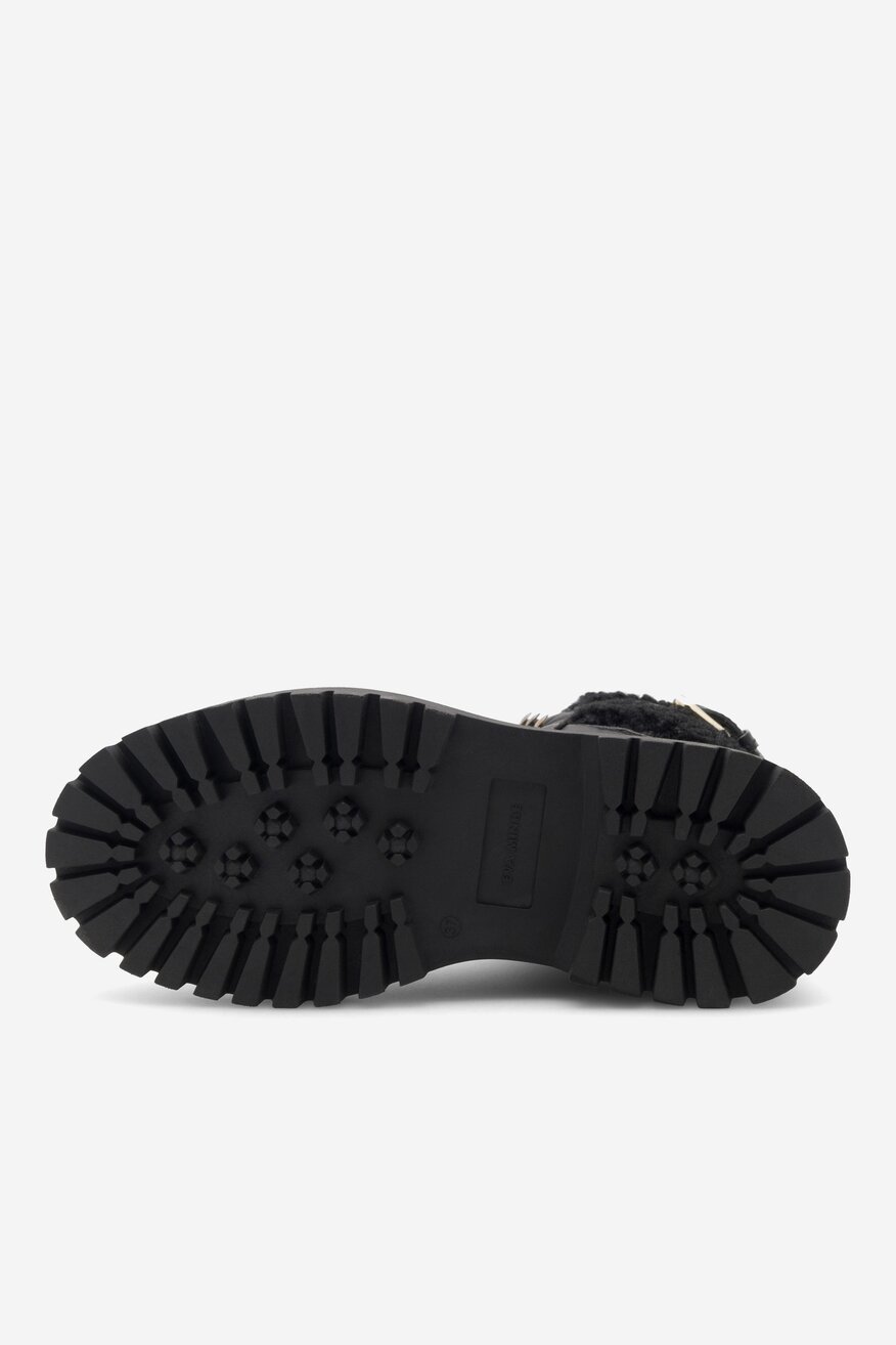 EVA MINGE - Trzewiki skórzane ocieplane - 5905588140825