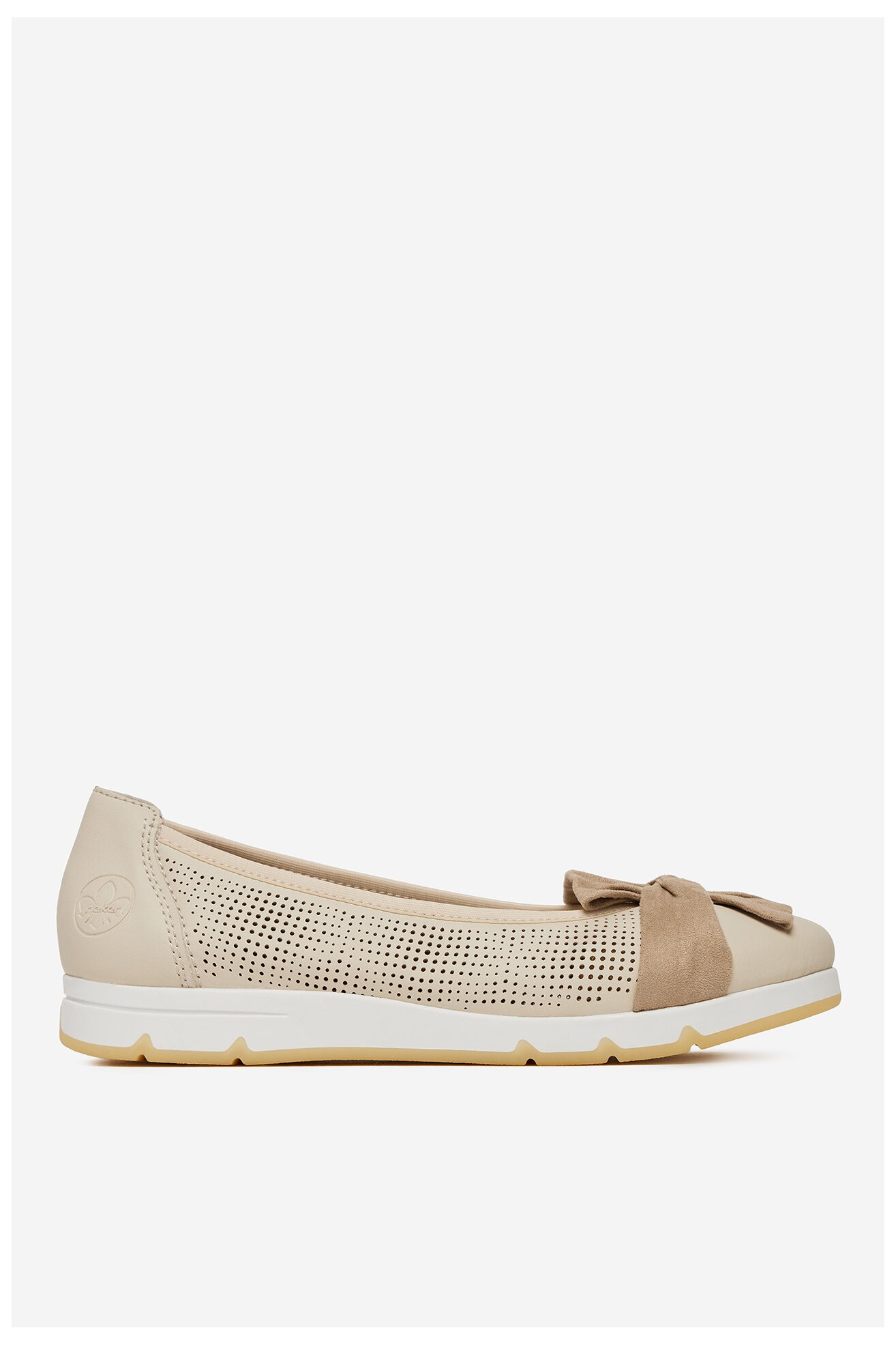 Baleriny Rieker CEO-L3066-60 Beżowy