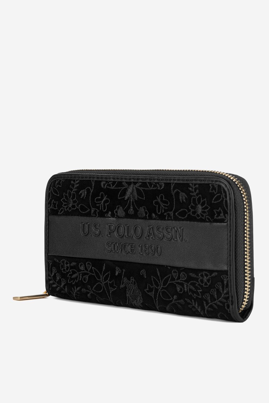 Дамски портфейл U.S. POLO ASSN. ЧЕРЕН - 5905588990567