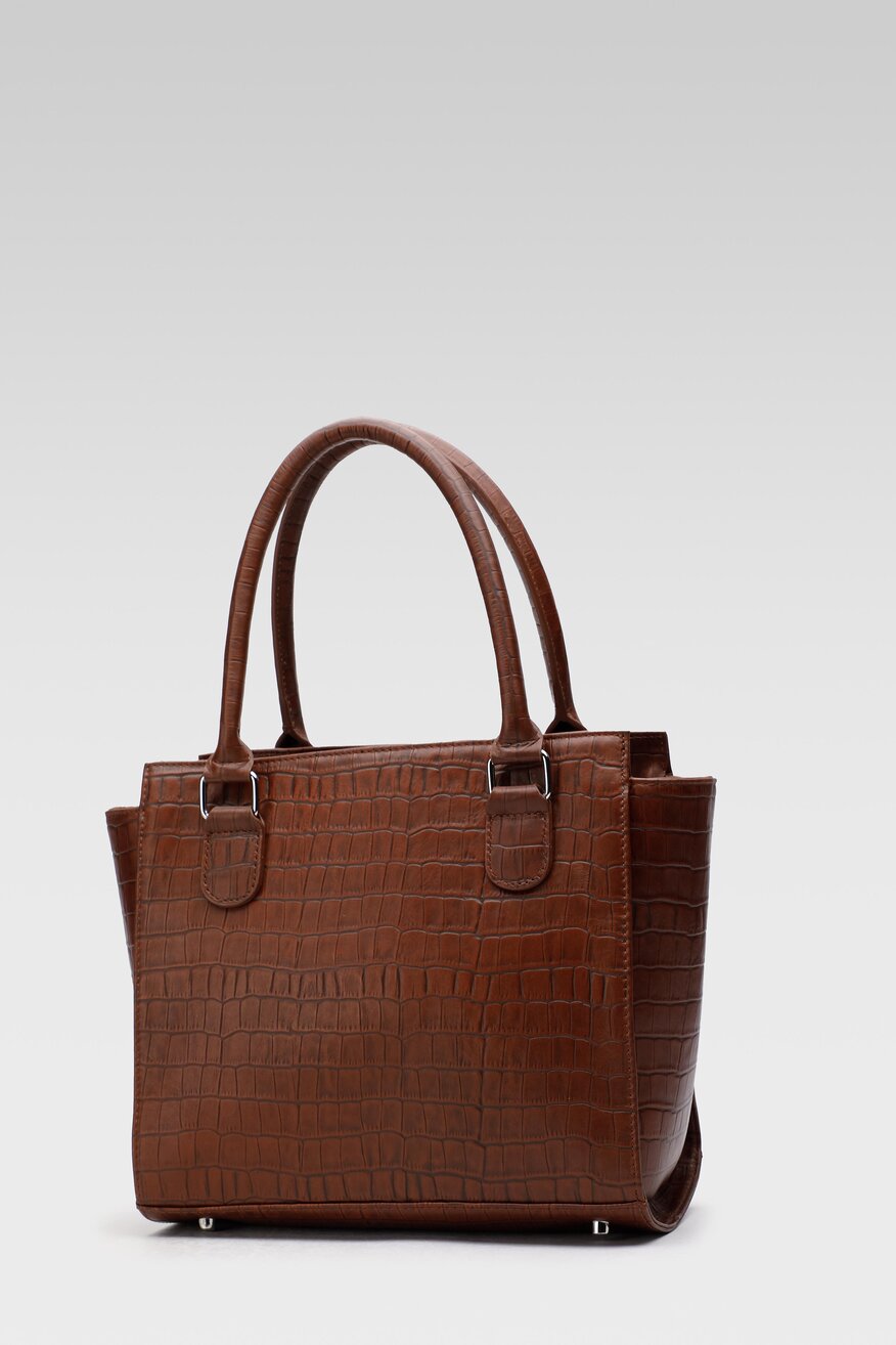 
                Lasocki - Torebka skórzana ze zwierzęcym motywem - 5904862072838