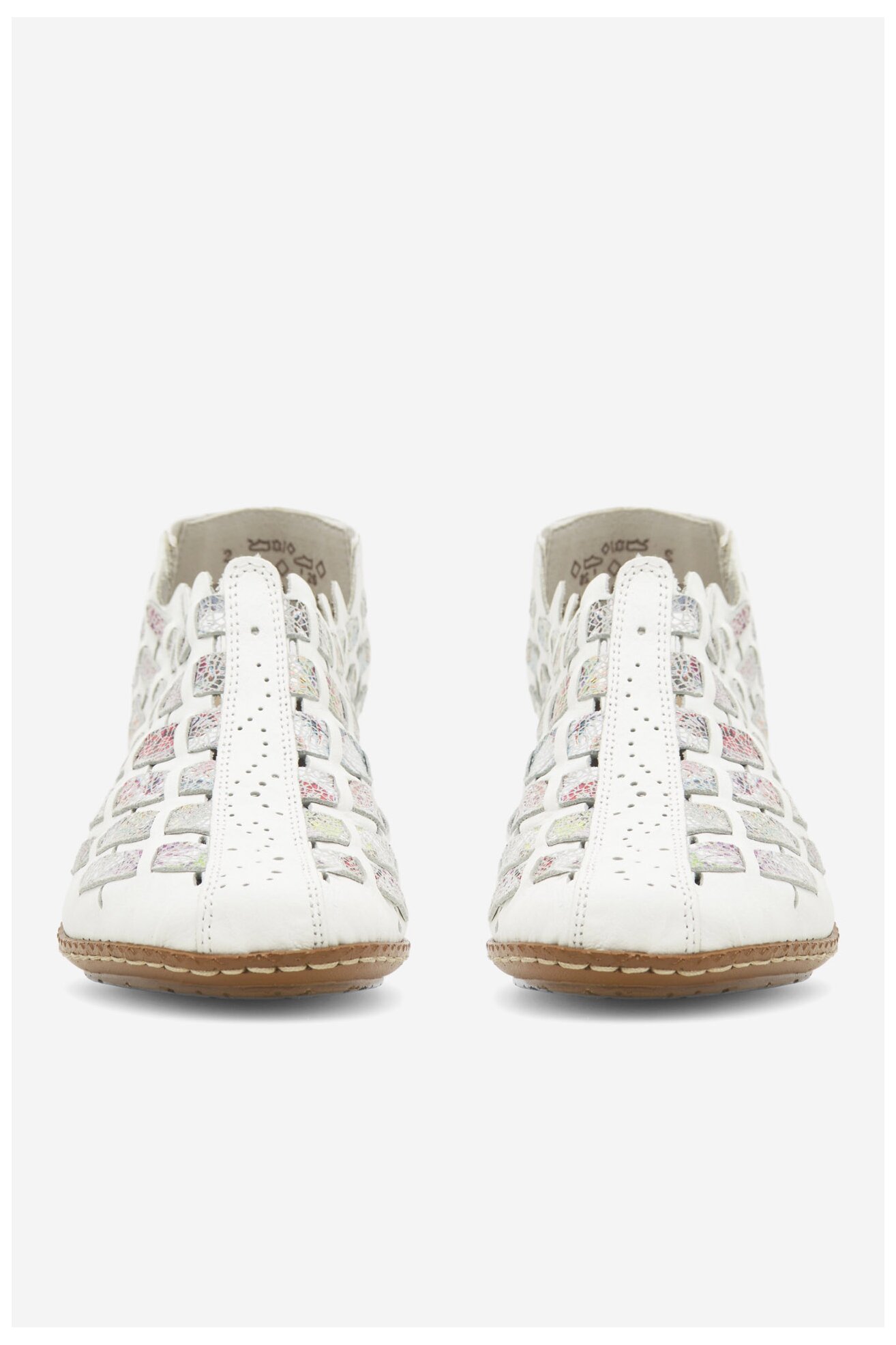 Pantofi cu toc Rieker 46778-80 ALB