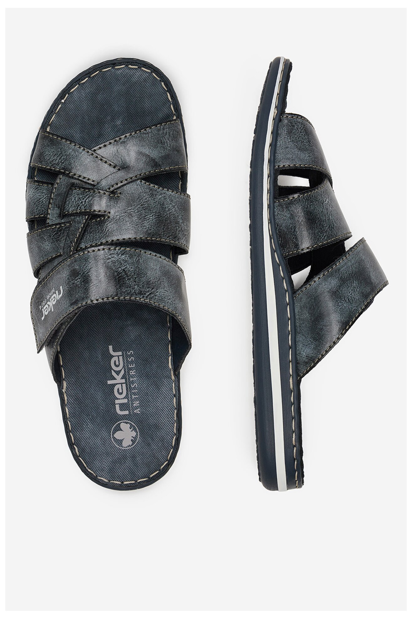 Flip-flop Rieker 21073-14 SÖTÉTKÉK