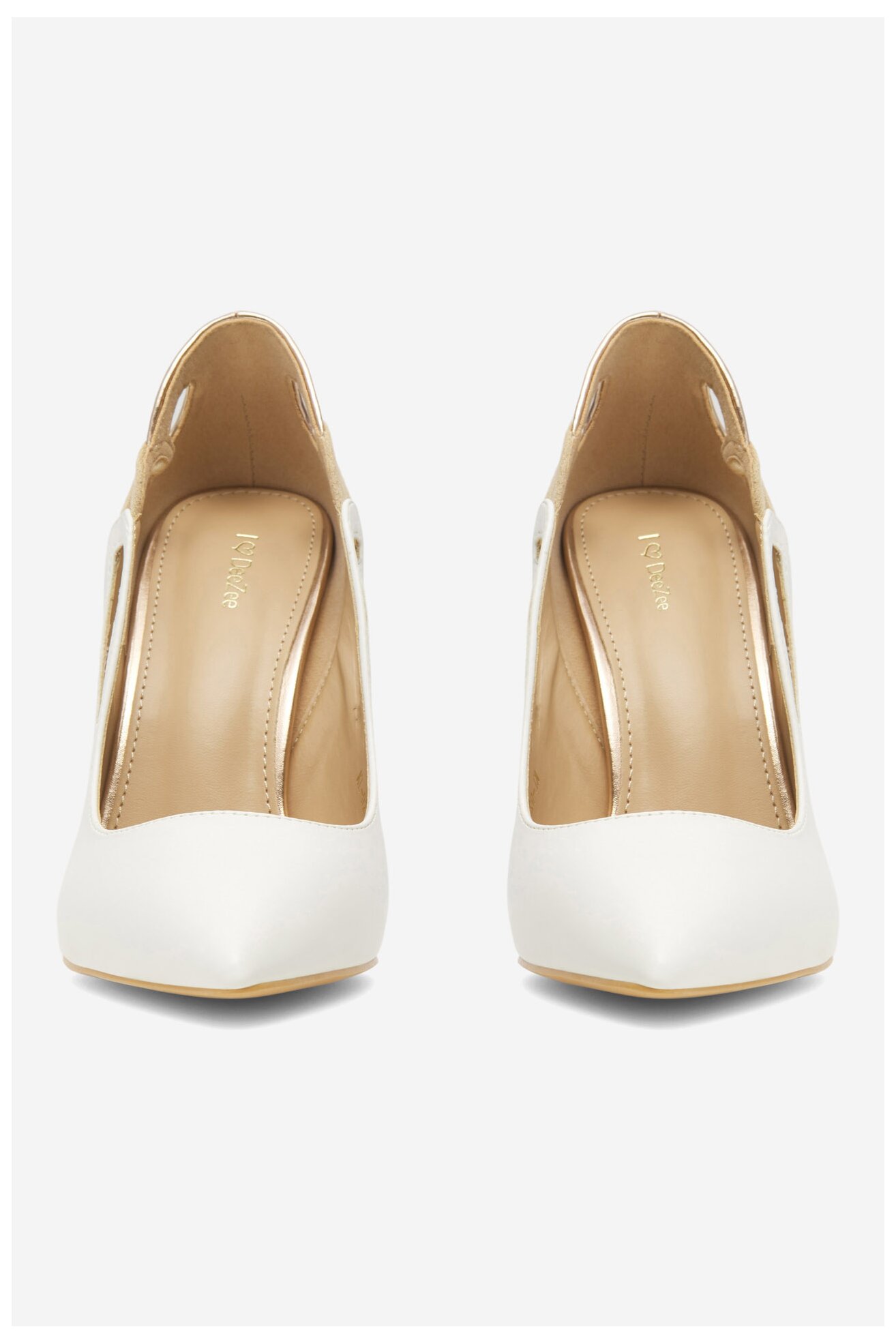 Pantofi cu toc DeeZee KL-92831-619 ALB