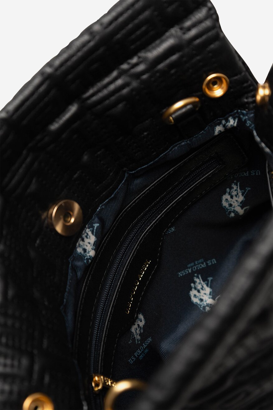Дамска чанта U.S. POLO ASSN. ЧЕРЕН - 5905588977674