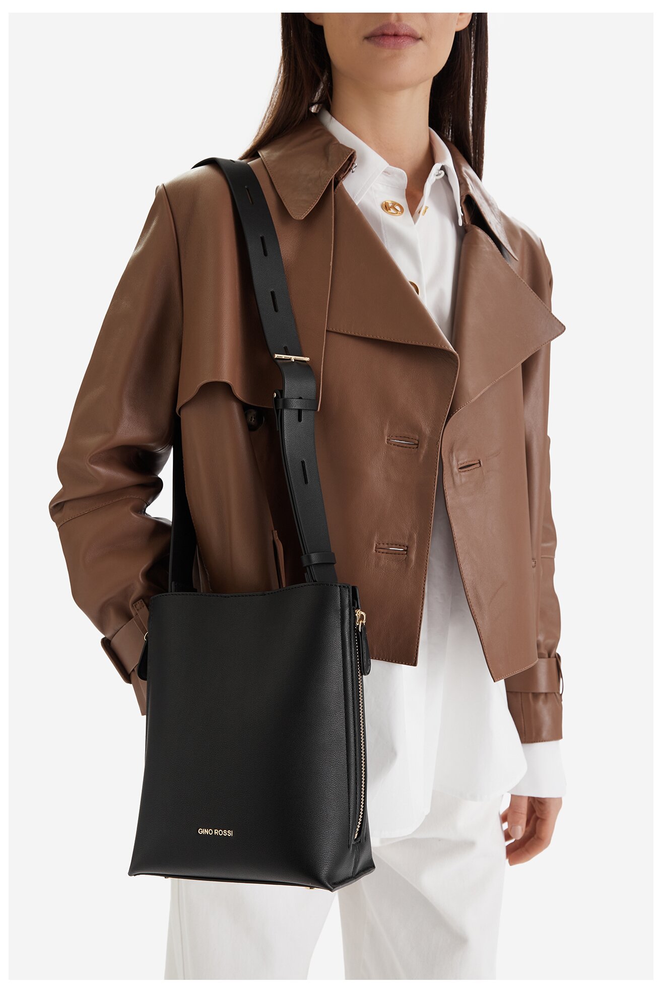 Дамска чанта Gino Rossi EO-LX9952 ЧЕРЕН