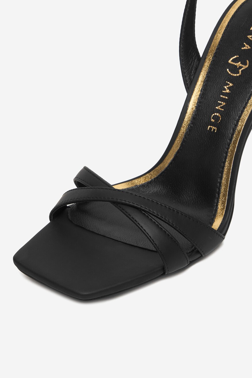 
                EVA MINGE - Sandały skórzane - 5906751804698