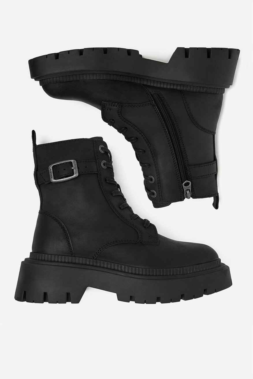 G-STAR RAW - Skórzane trzewiki sznurowane - 5906751405444