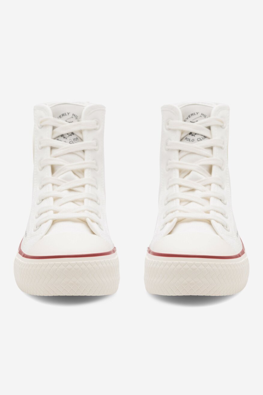 Pantofi pânză Beverly Hills Polo Club ALB - 5905588439486