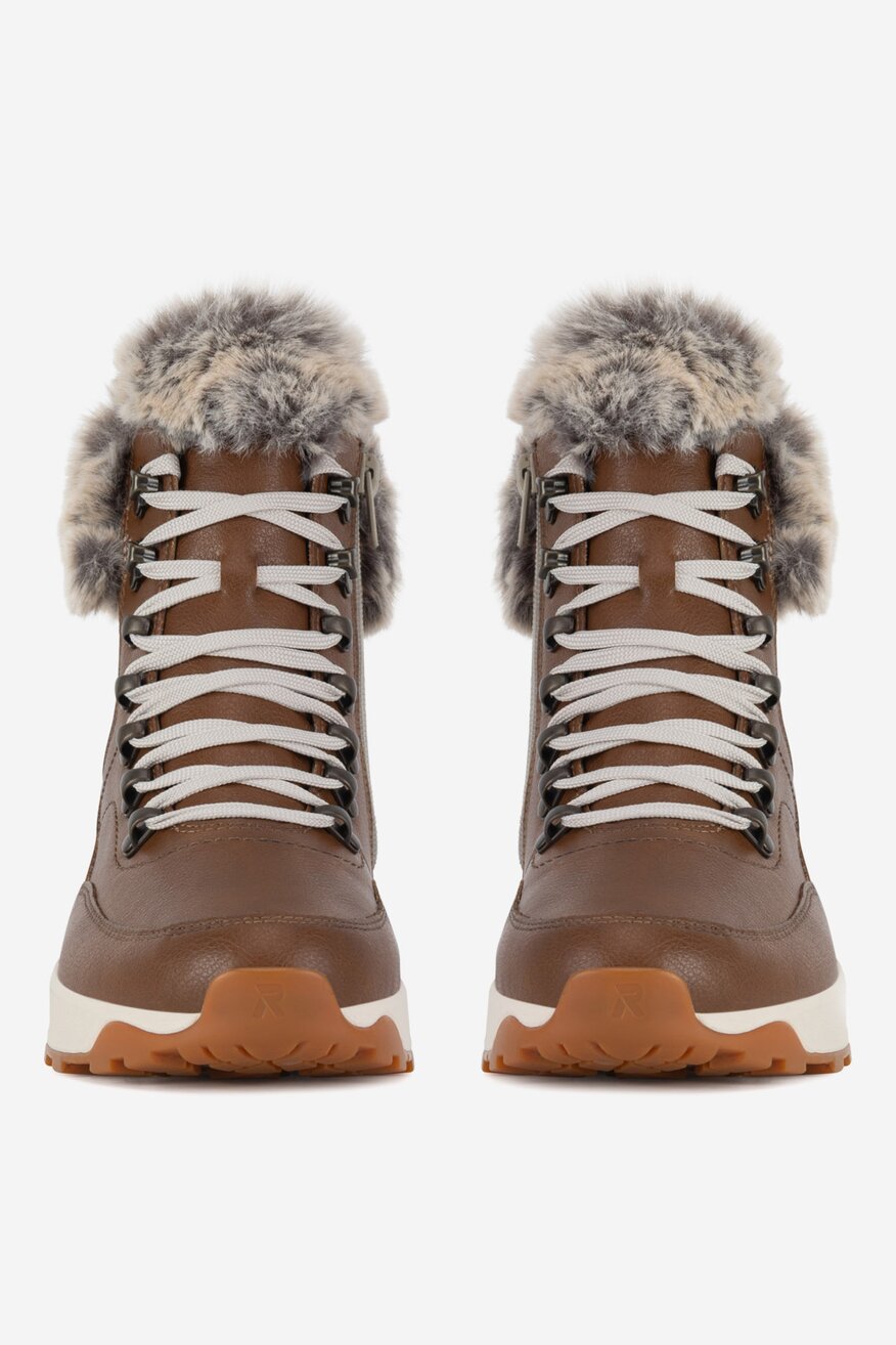 Rieker Revolution Lifestyle - Trzewiki skórzane ocieplane - 2230062963823