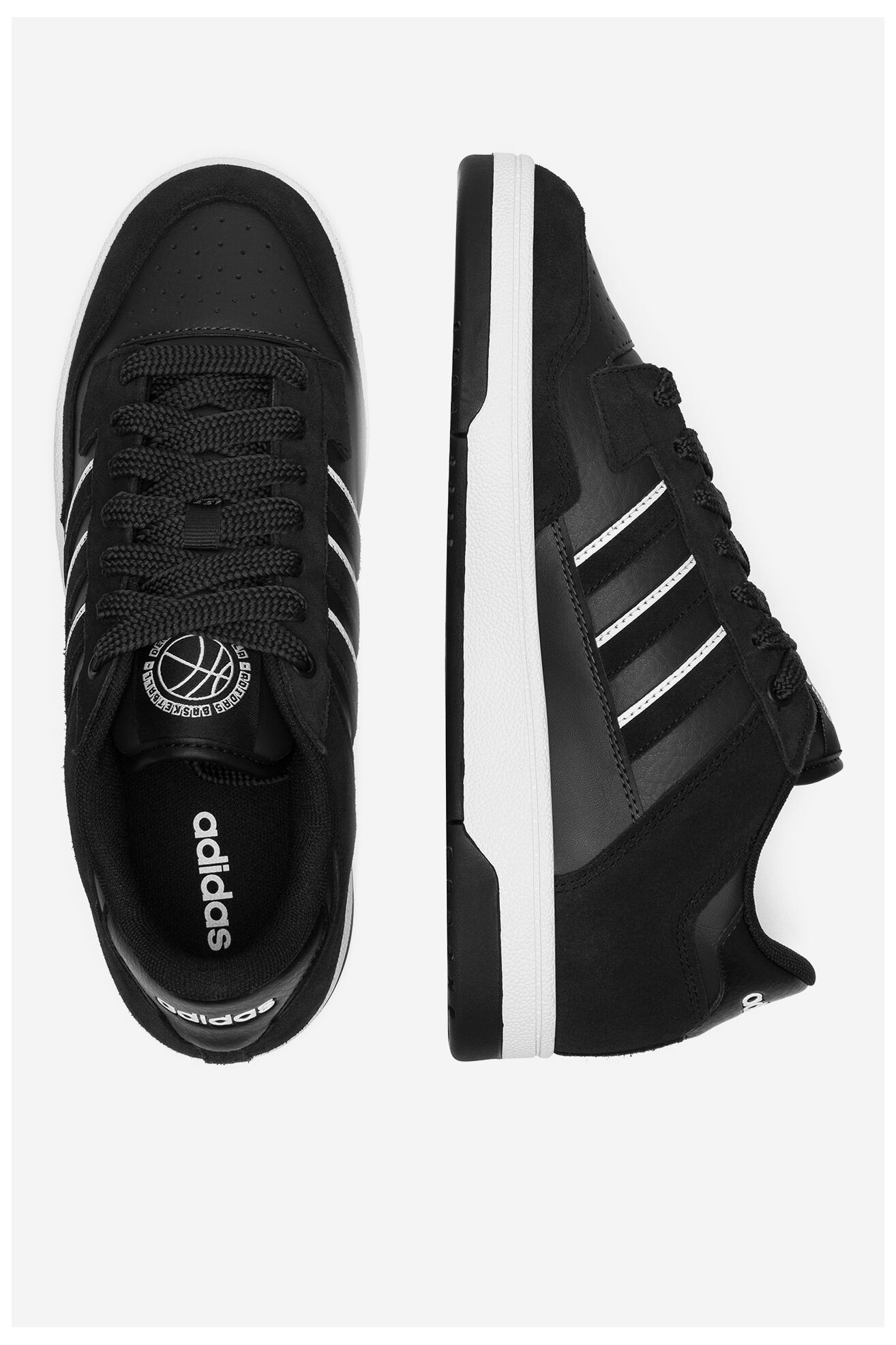 Спортни обувки adidas RAPID COURT LOW JP5247 ЧЕРЕН