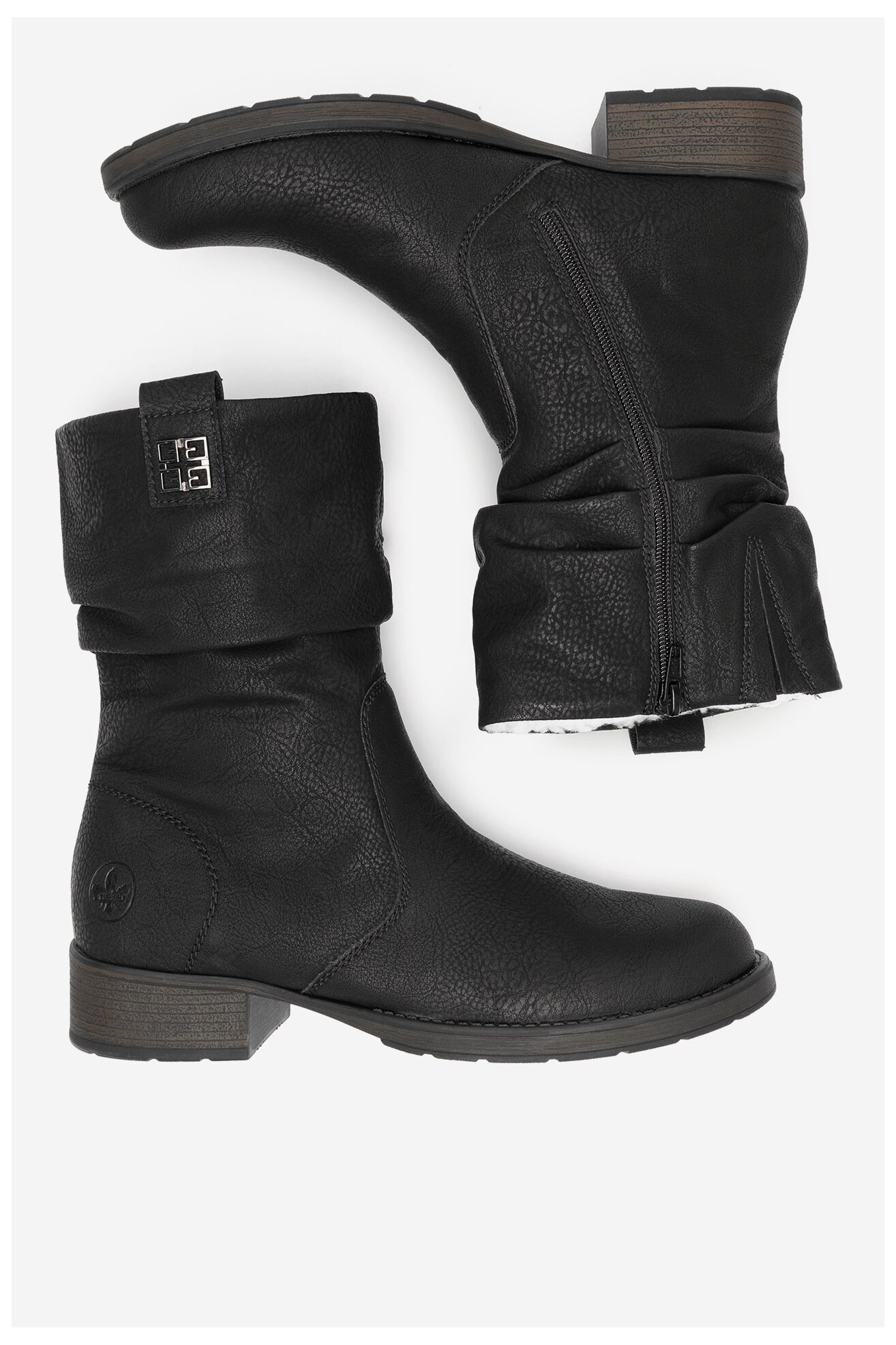 Bokacsizma Rieker Z9583-00 FEKETE