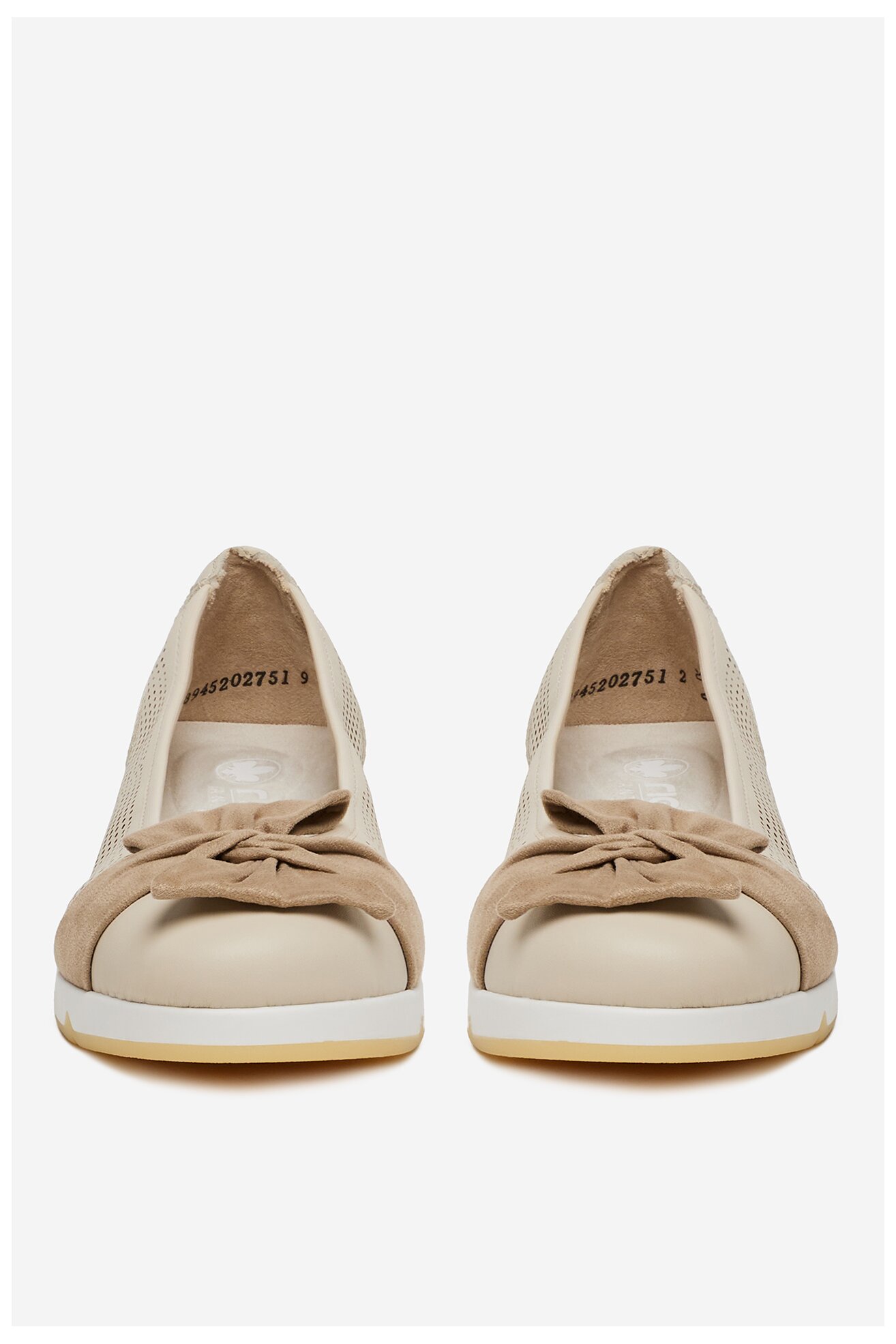 Baleriny Rieker CEO-L3066-60 Beżowy