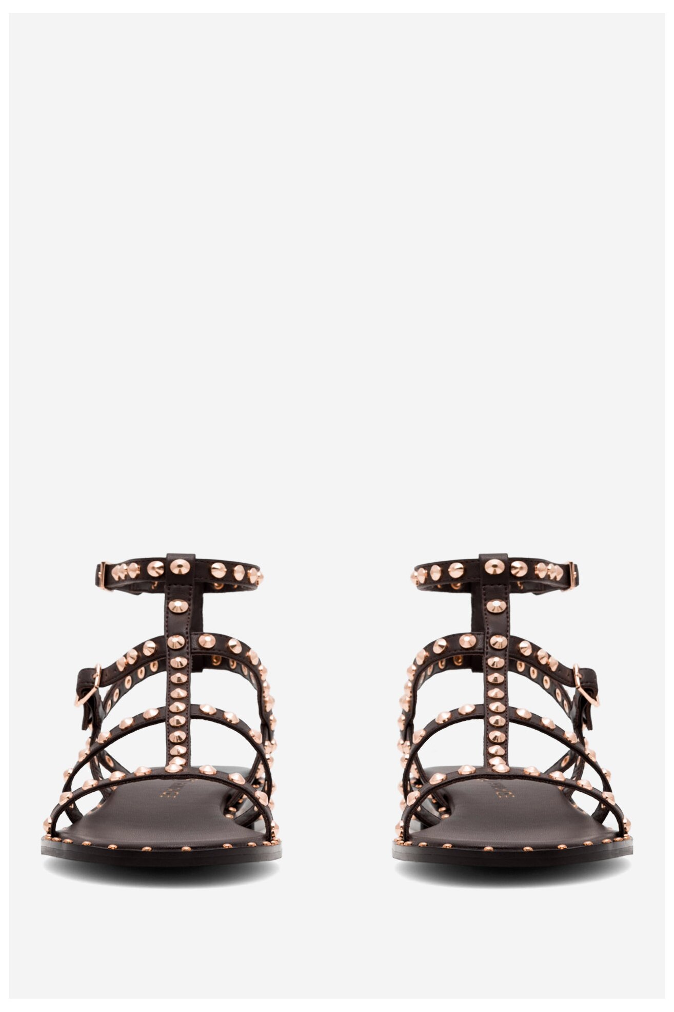 Sandały EVA MINGE THERESE-2290-1-1 Brązowy